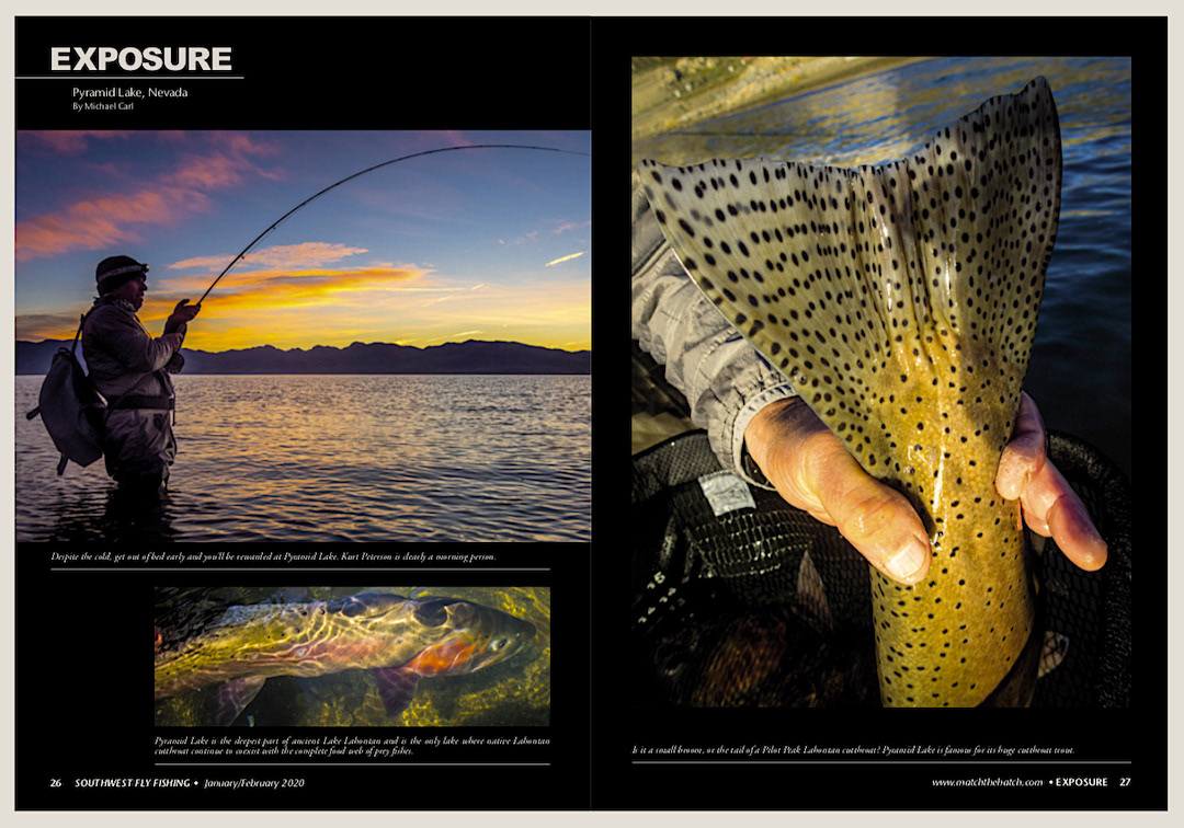 Look for my EXPOSURE on fly fishing for Pyramid Lake's Lahontans in the January/February 2020 issue of Southwest Fly Fishing.