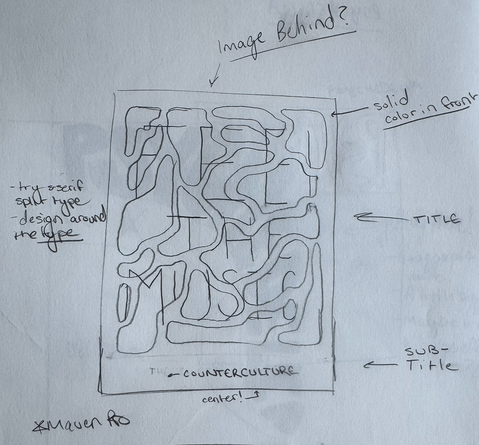 Cover page ideation