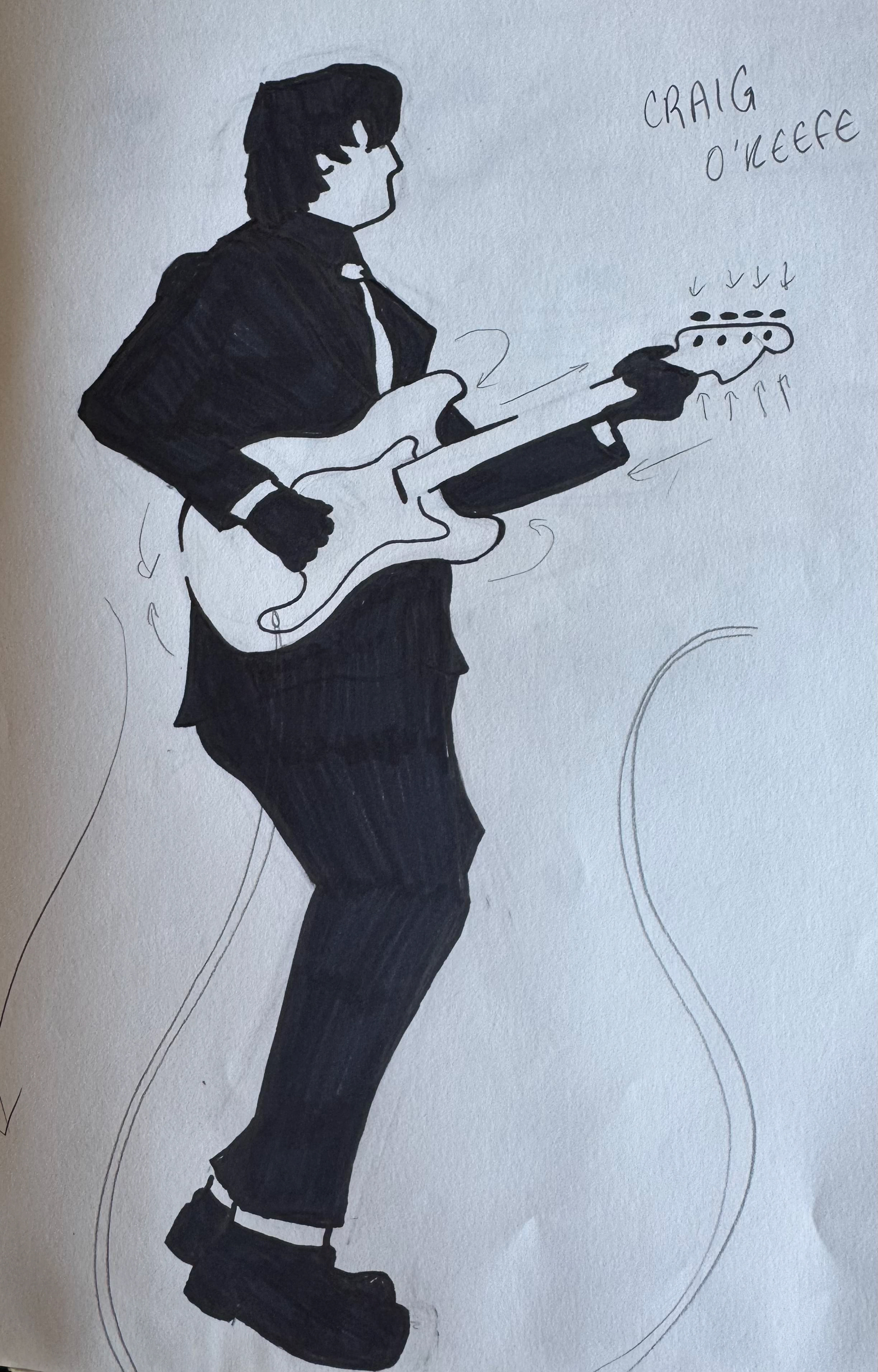 An early sketch-turned graphic for Craig O'Keefe