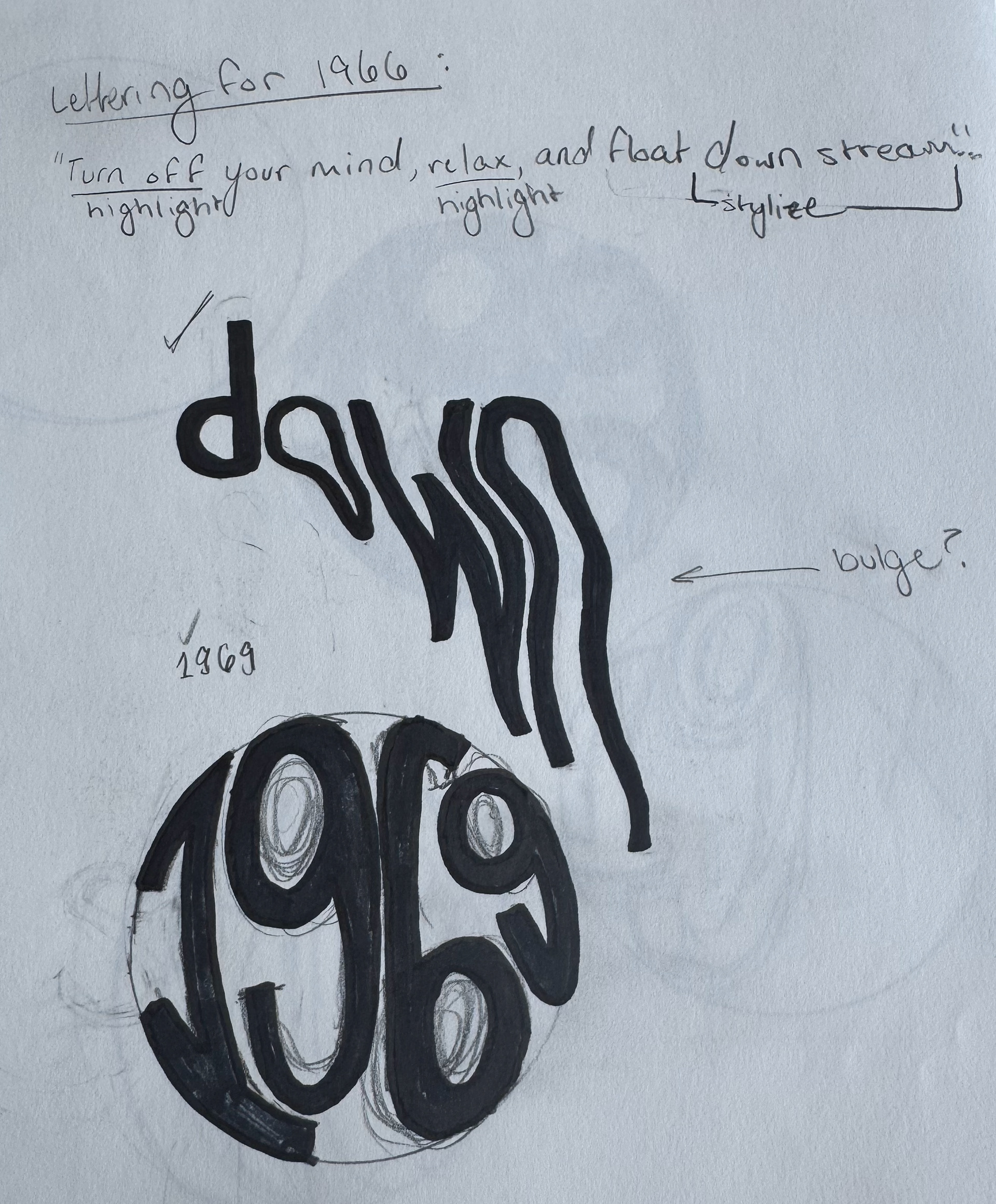 Handwritten lyric ideation