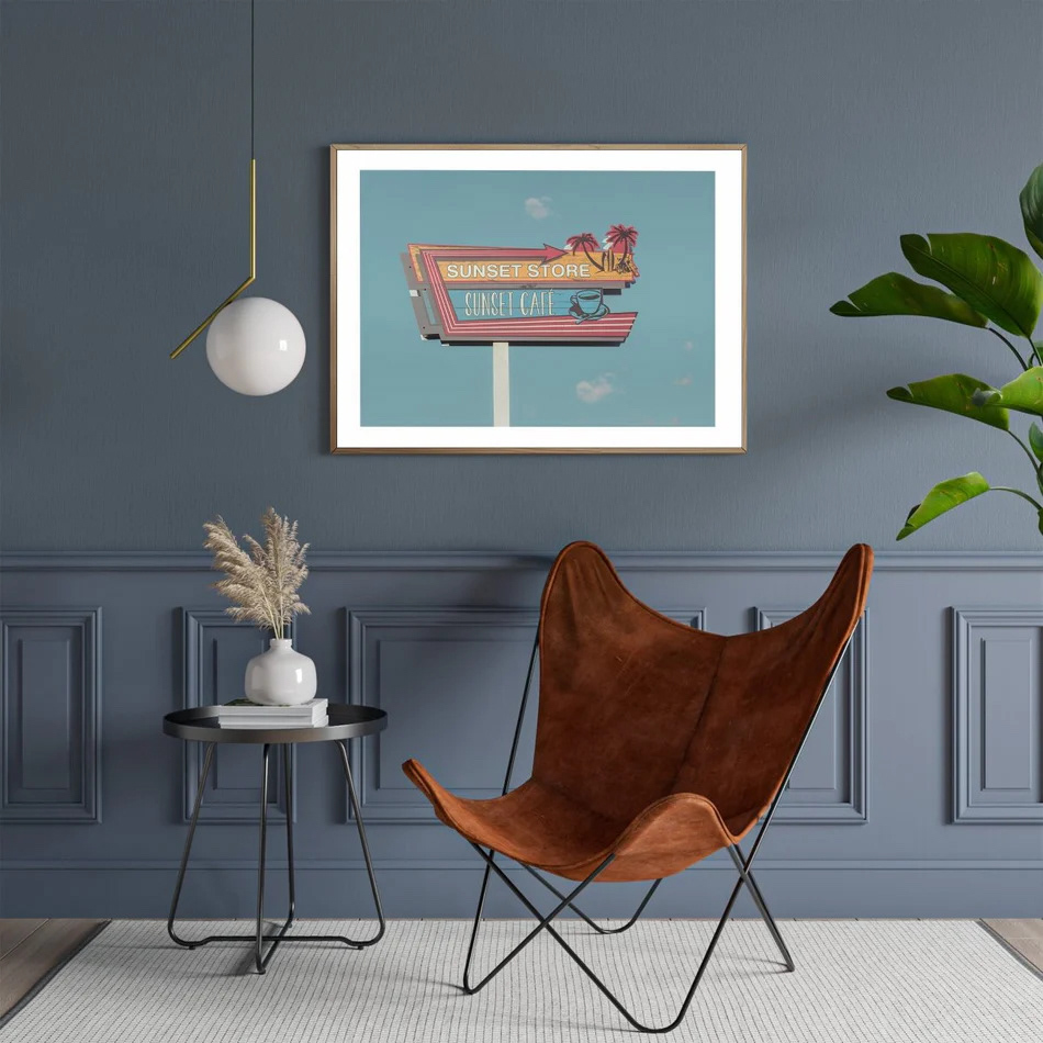 Sunset Café - Vybe Interior - Fine Art Print