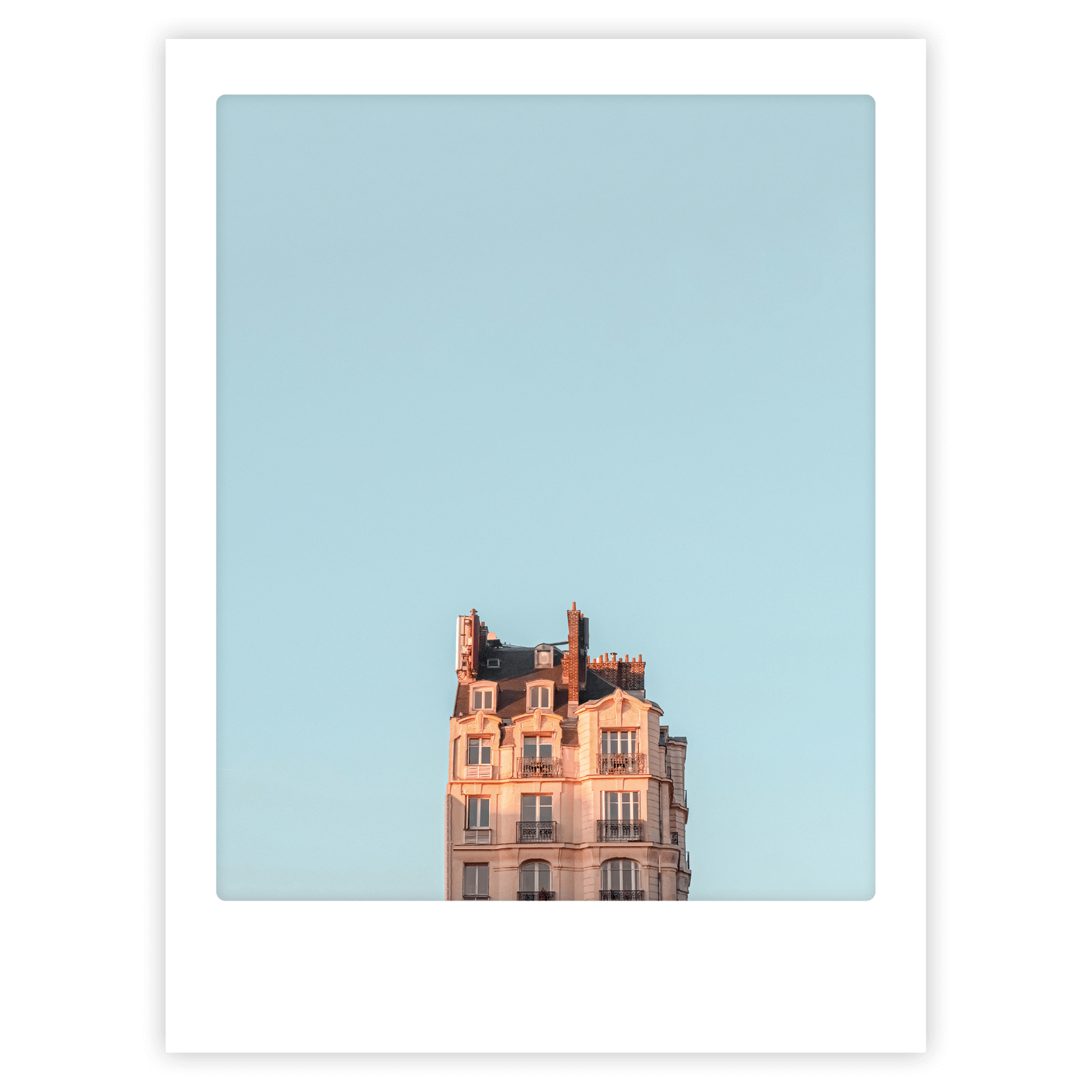 blue sky in Paris - Pickmotion Art Poster