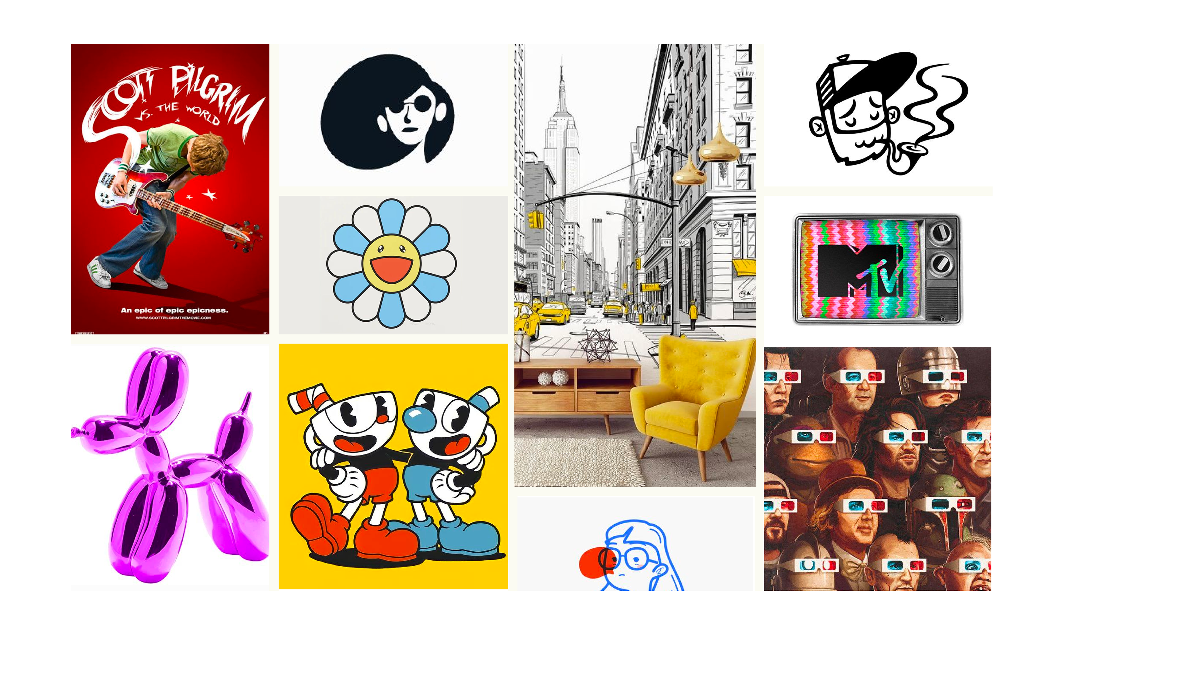 Moodboard da identidade da marca