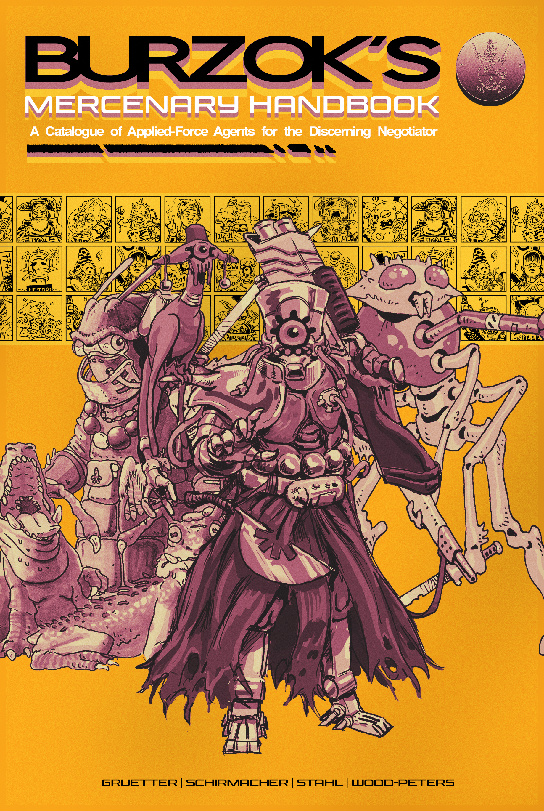 front cover for Burzok's Mercenary Handbook, published in 2021