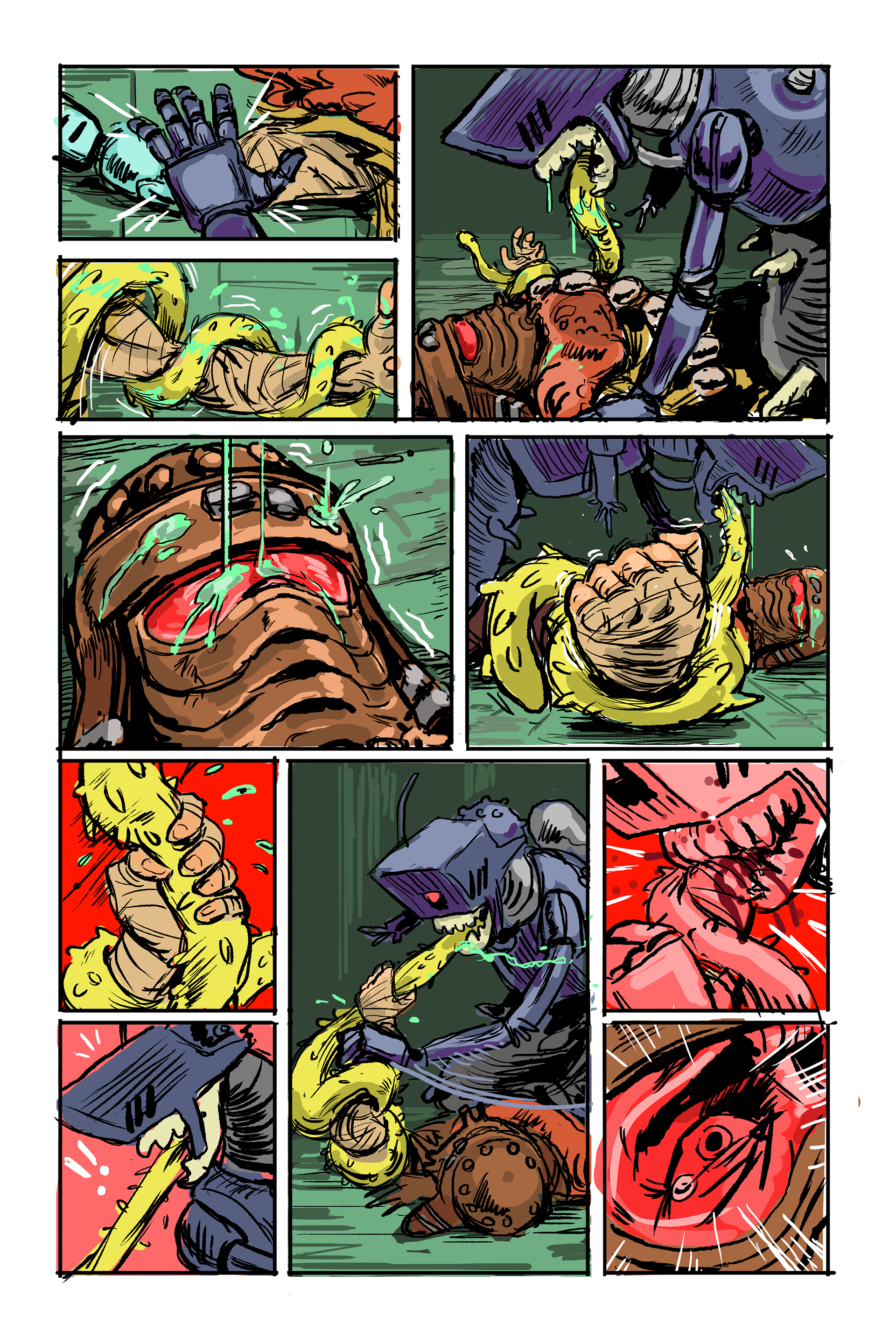 page from "Ostracon", a cancelled comic book project I was commissioned in 2019