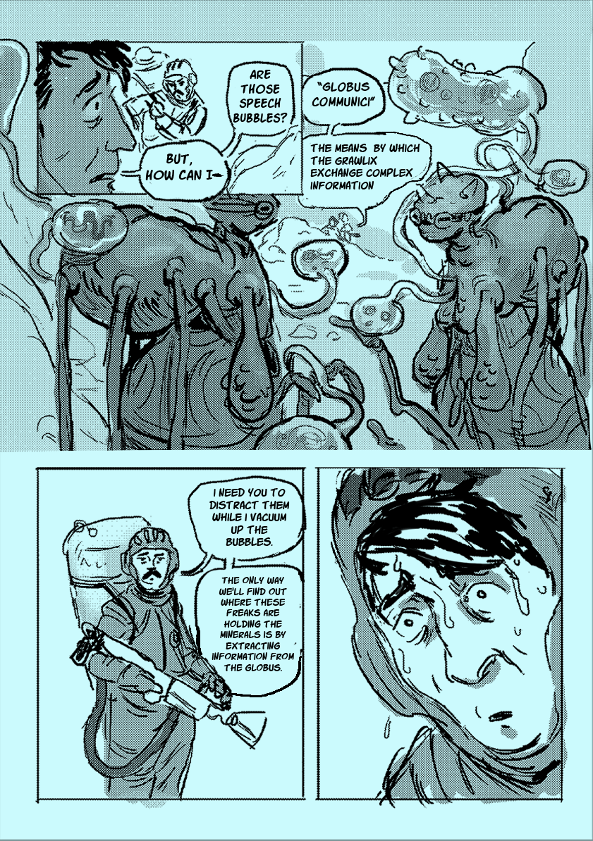 page from "Grawlix", a short comic released in 2023