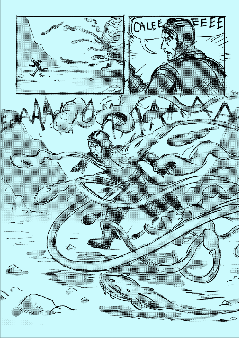 page from "Grawlix", a short comic released in 2023