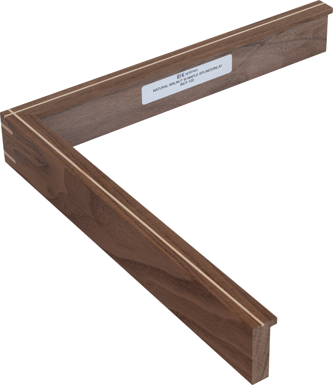 NATURAL WALNUT W/ MAPLE SPLINES/INLAY