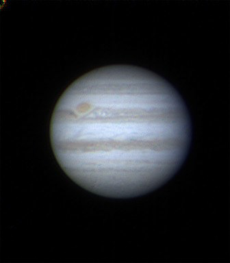 Jupiter and the Great Red Spot. Photo by Ed Ting.