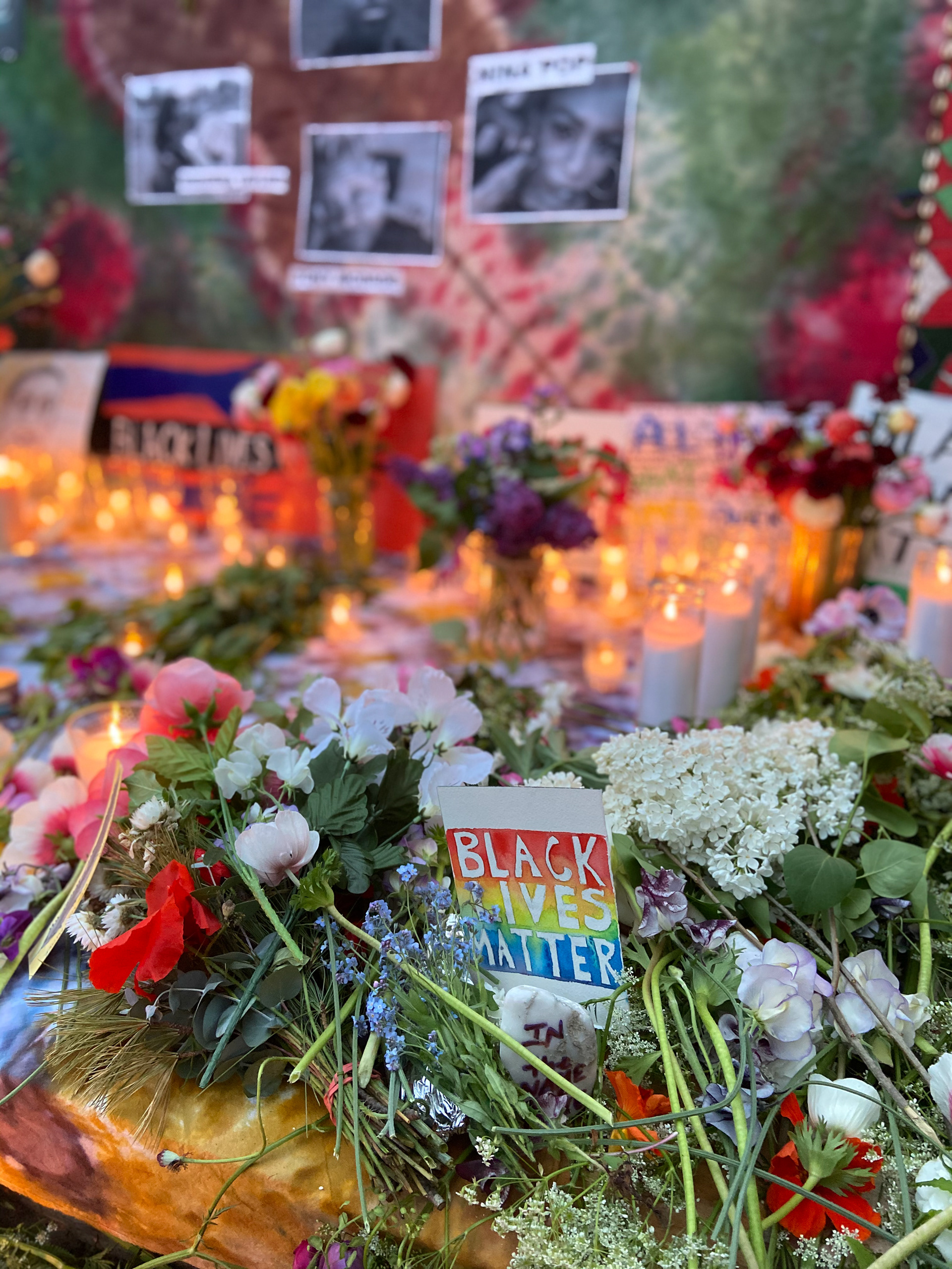 Vigil for George Floyd. Photo courtesy of Owen Daniel-McCarter.