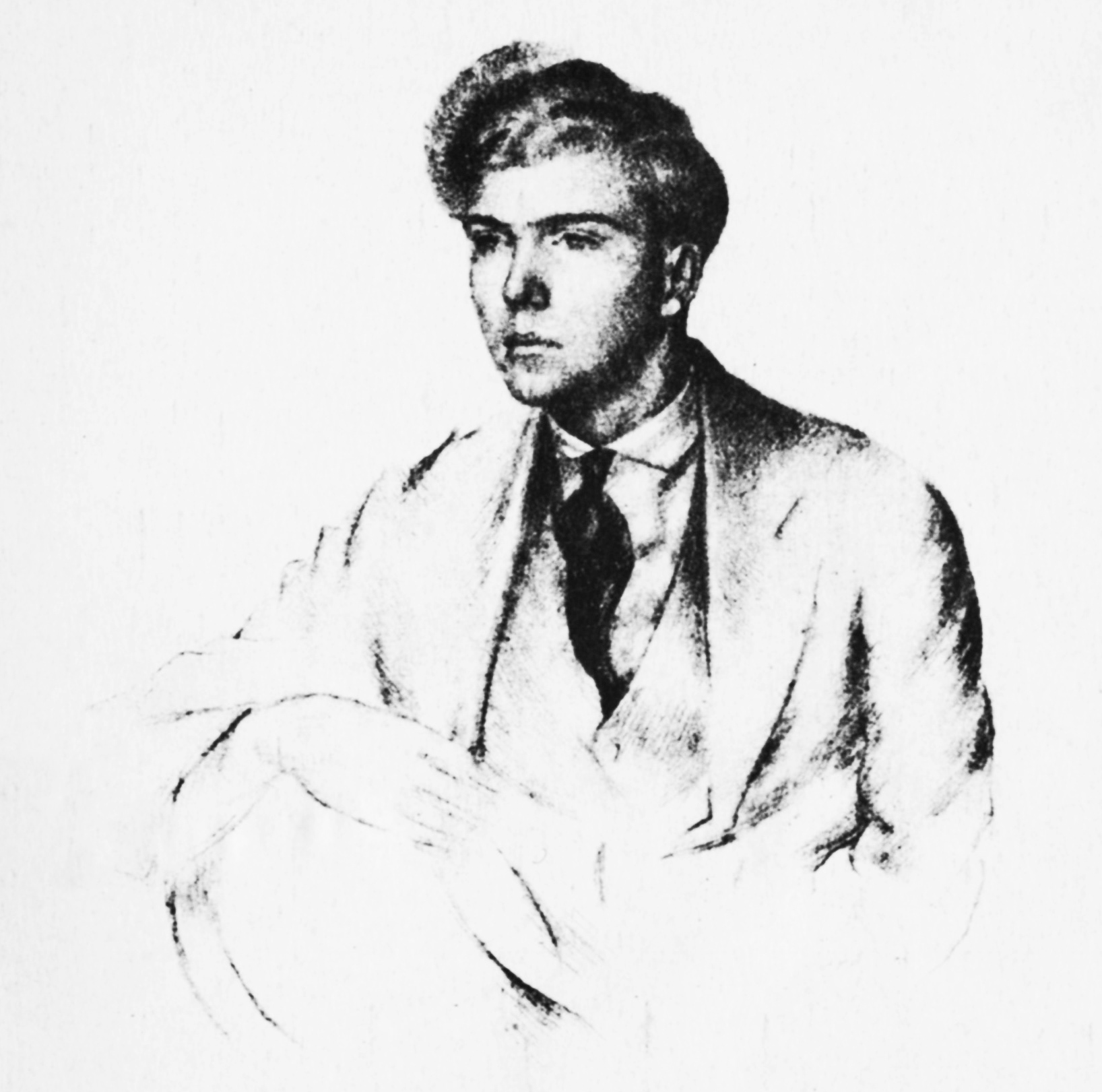 Sketch of Bravig Imbs while he was in Paris. Image provided by Eglantyne Books