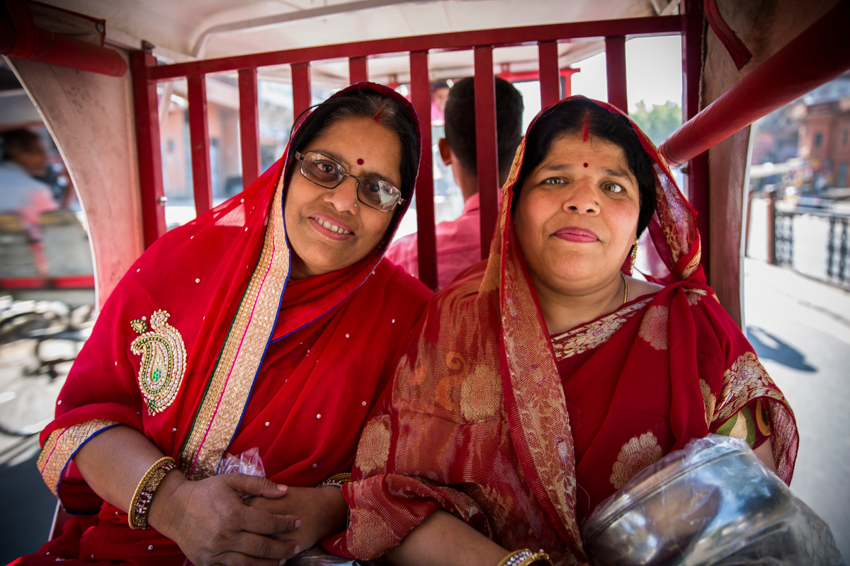 Sharing a Tuc Tuc in Jaipur