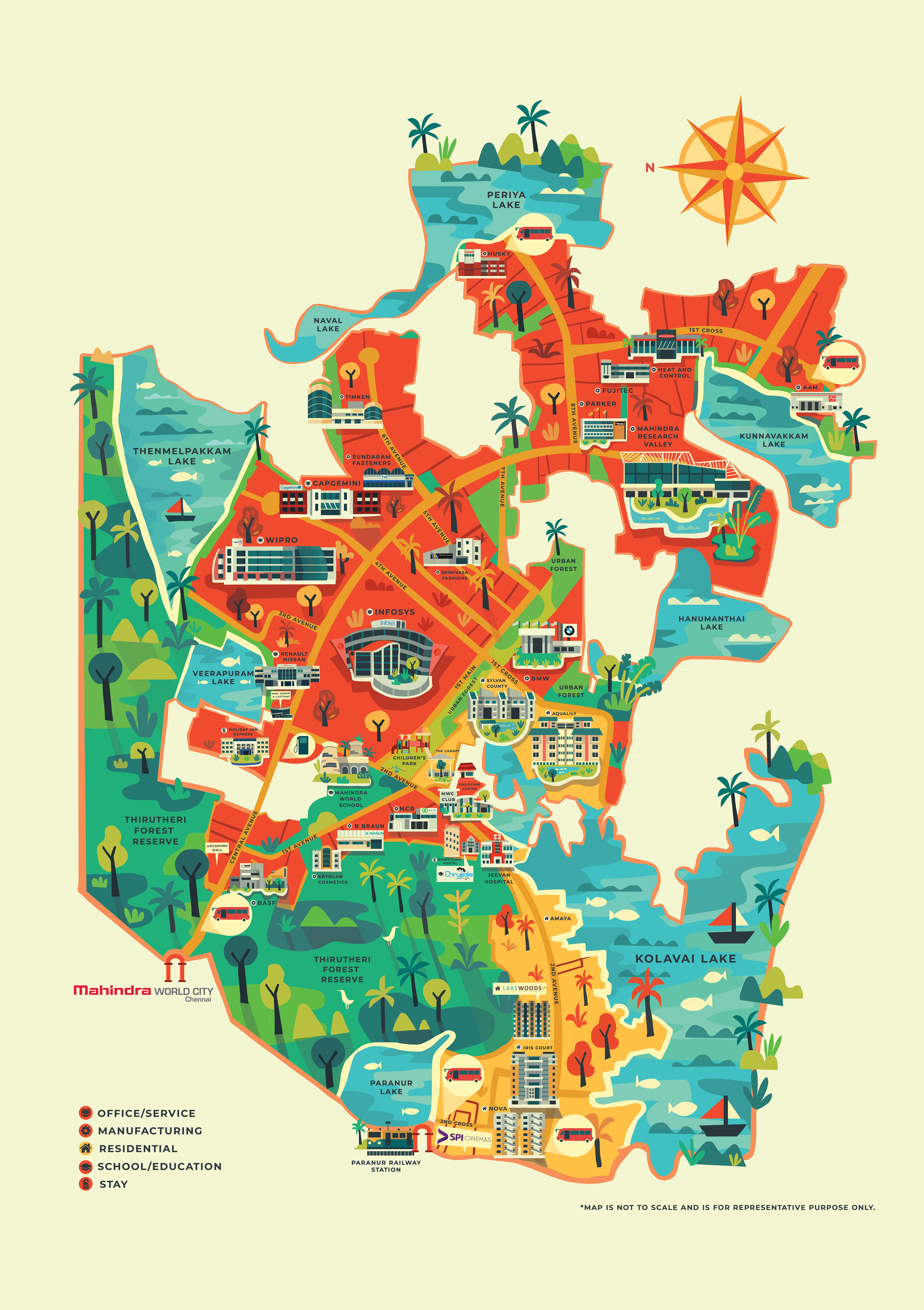 Mahindra World City Chennai Map