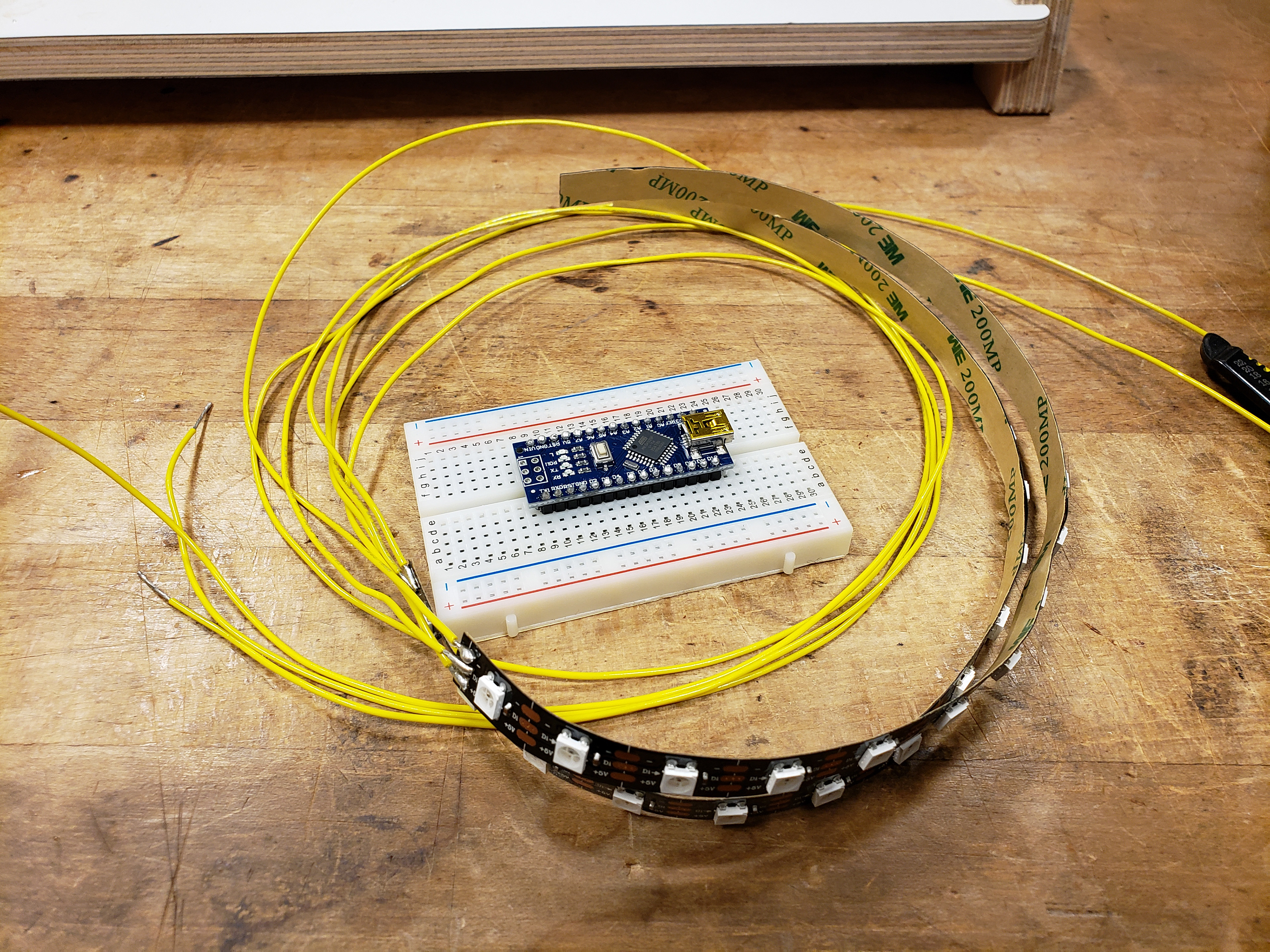 Testing code + Arduino Mini