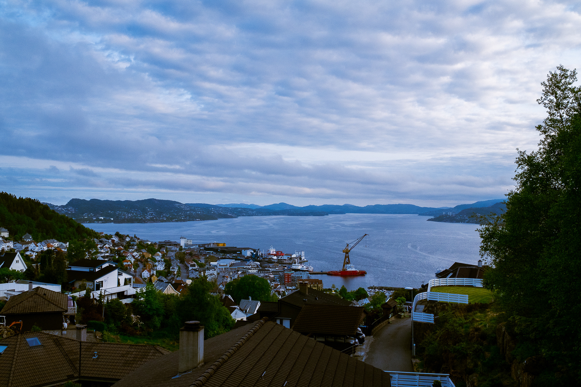 Daytime view from our Airbnb