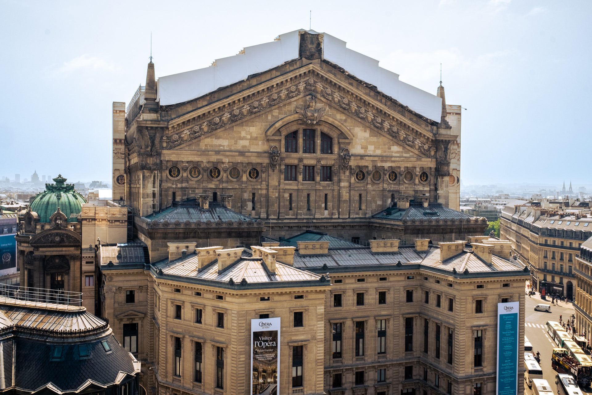 Palais Garnier from Lafayette Balcony