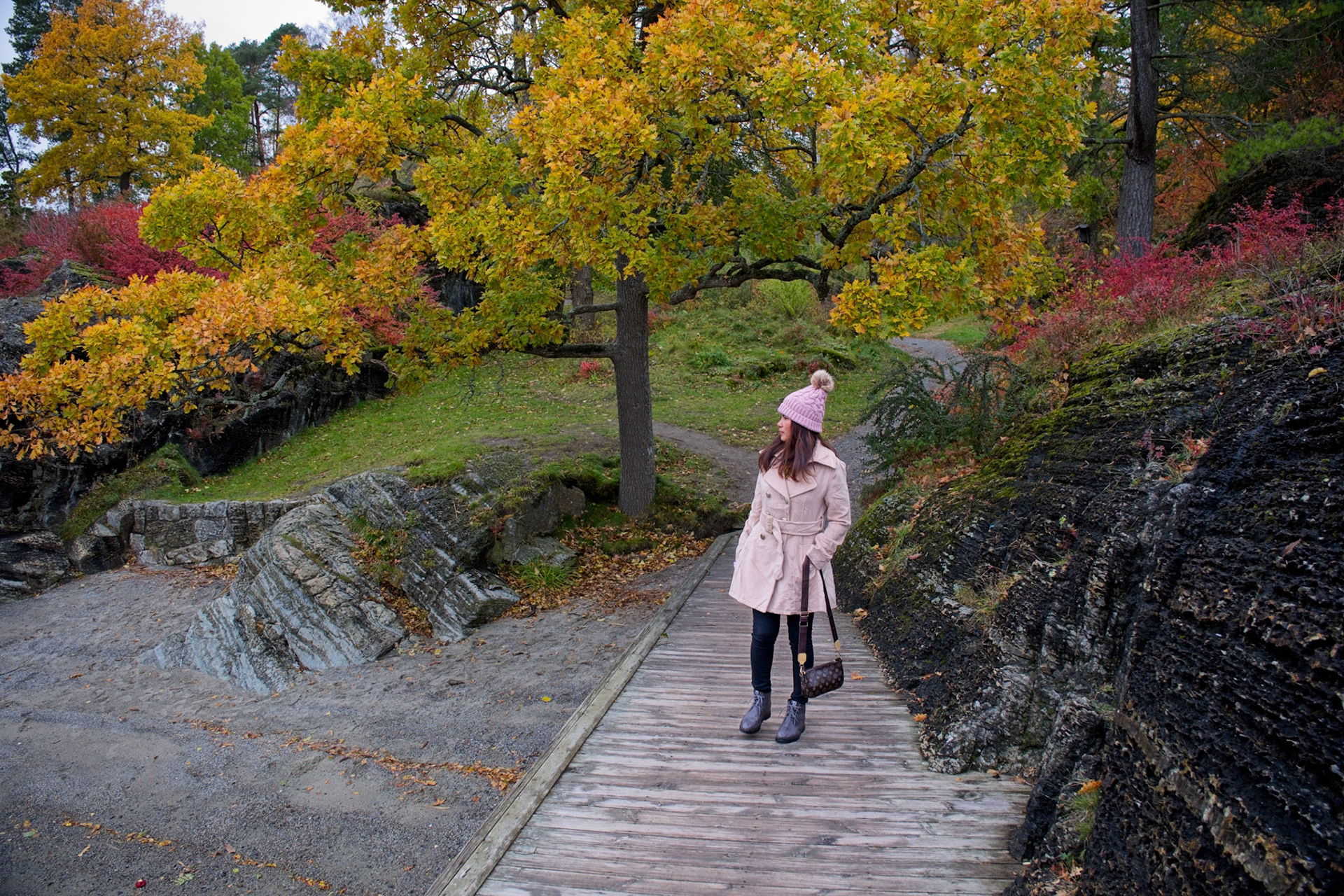 Margie en tur på Mulevarde i høstfargene sent i Oktober 2023