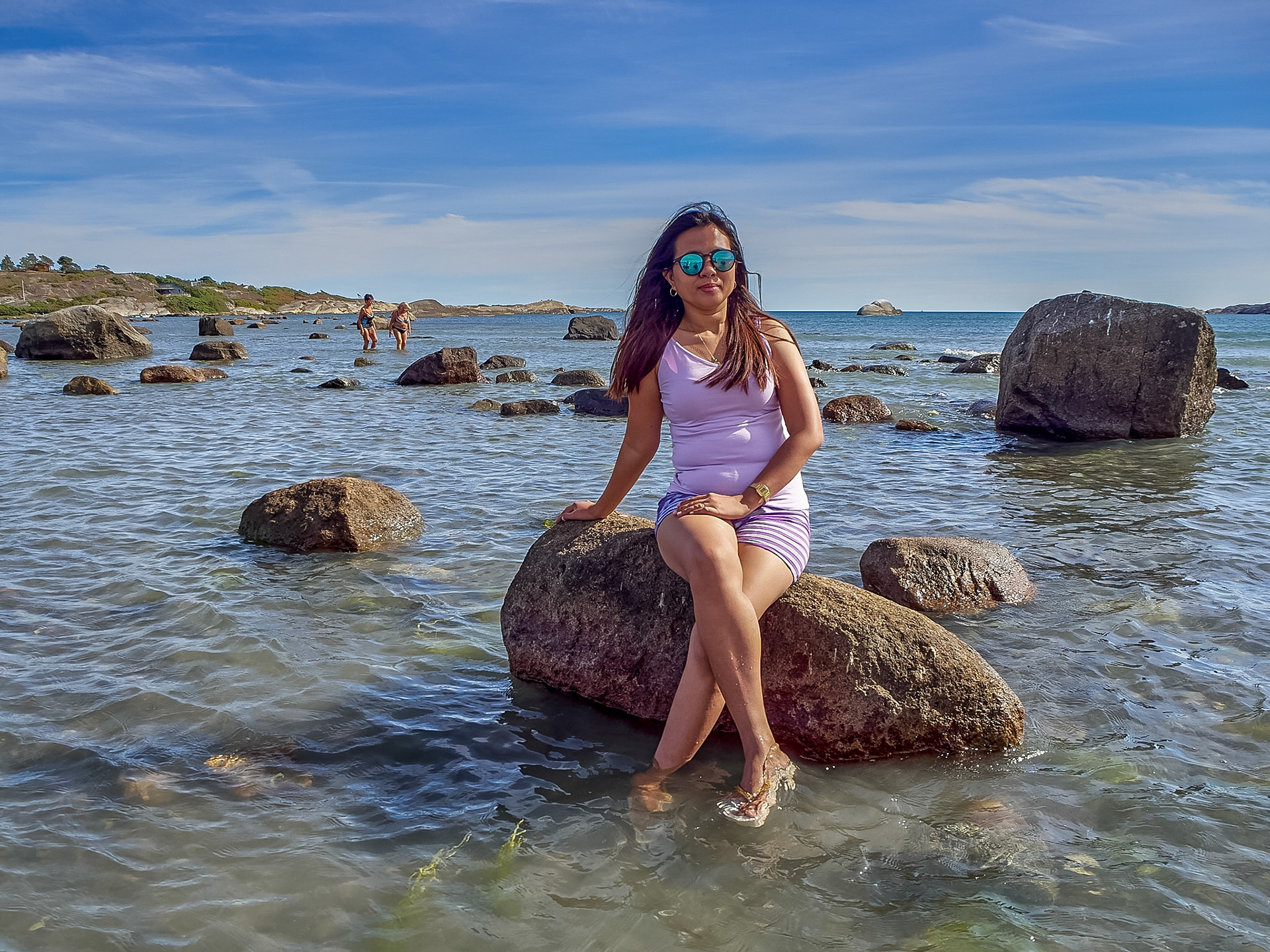 Margie på Stretere beach og camping i nærheten av Stavern