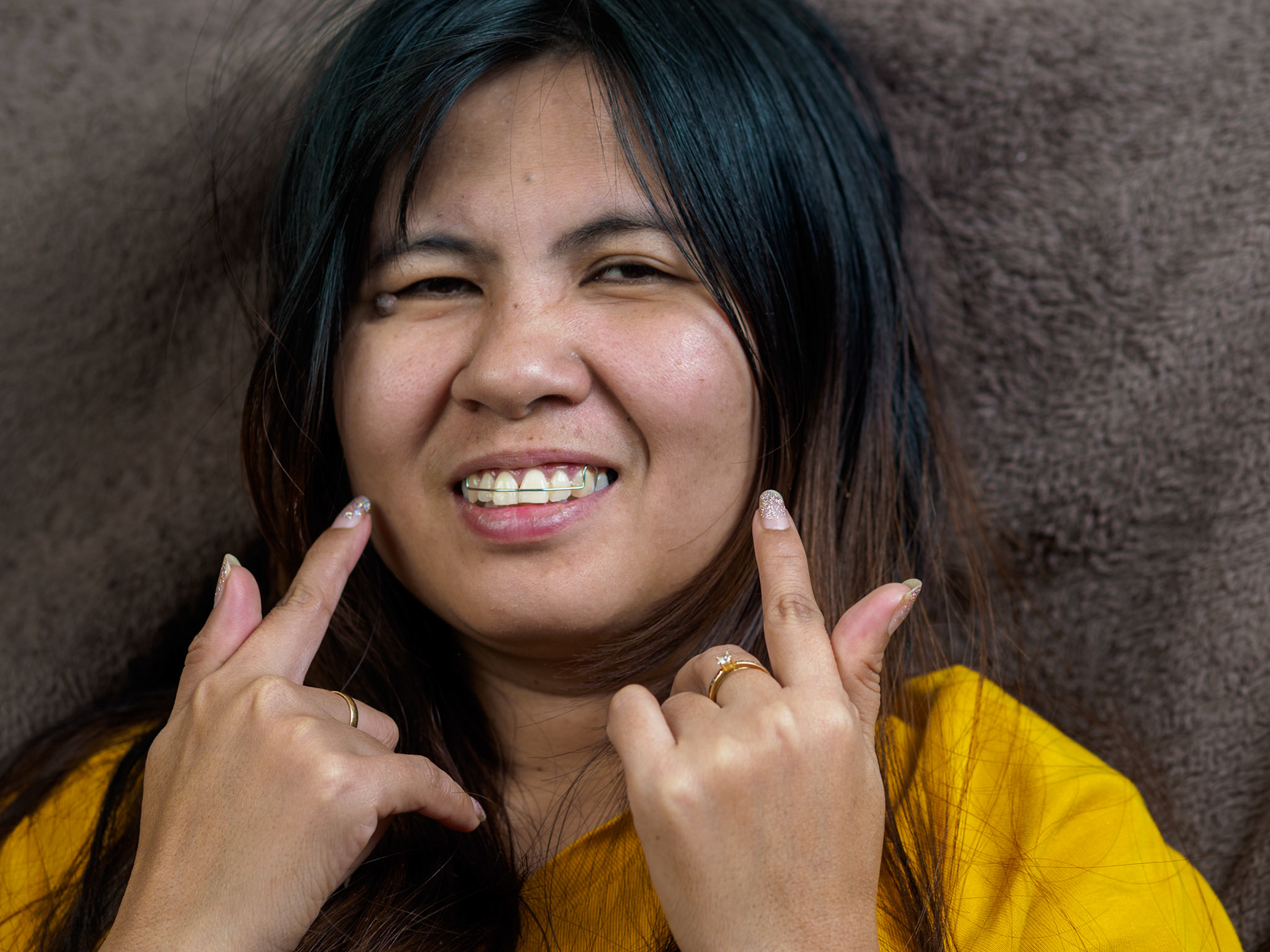 Photoshot hjemme en kald Januardag minus 8 i 2024 med kona mi Margie