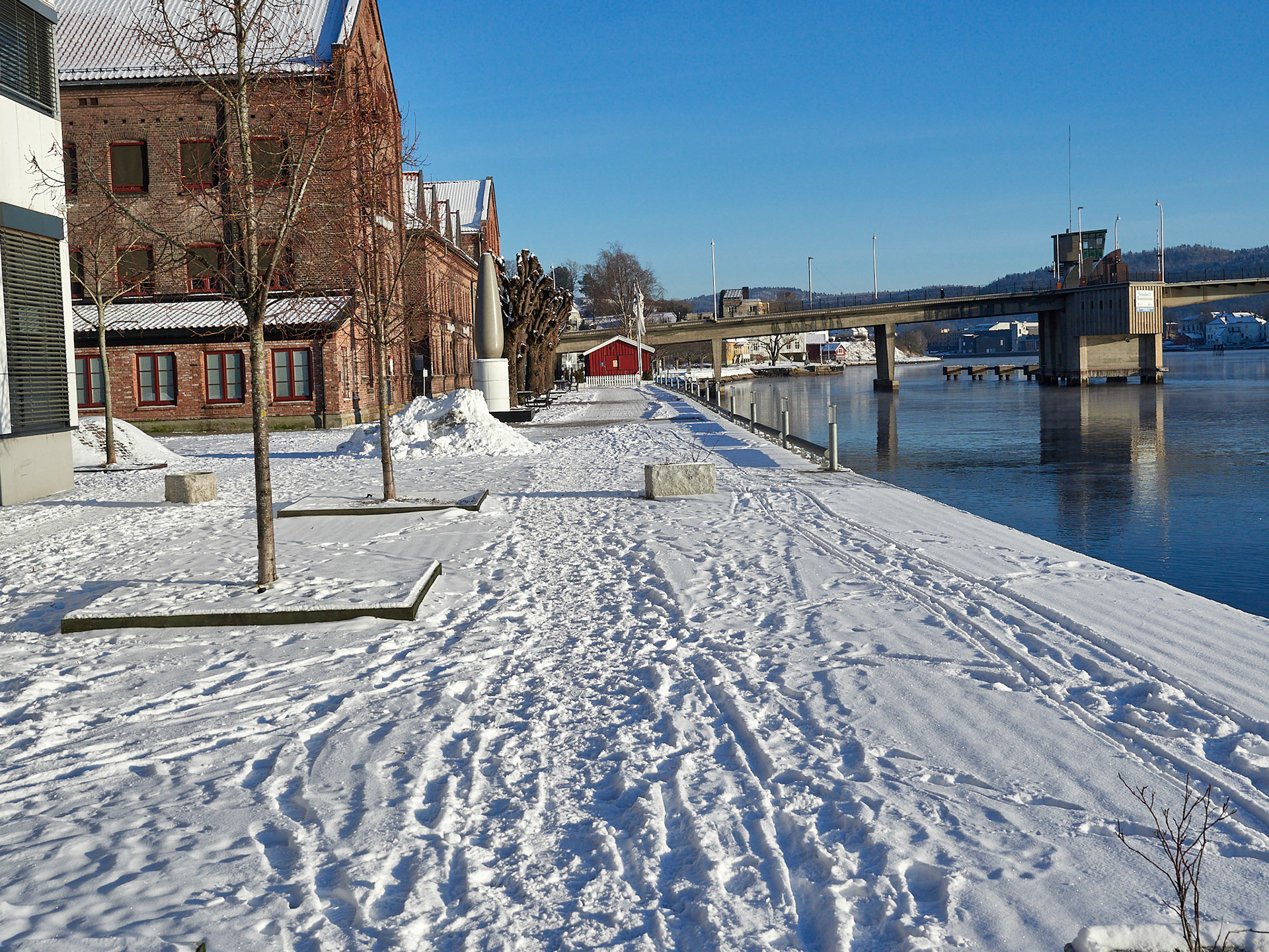 Rusletur på Vessia og lit på Øssia en kald Januardag i 2021