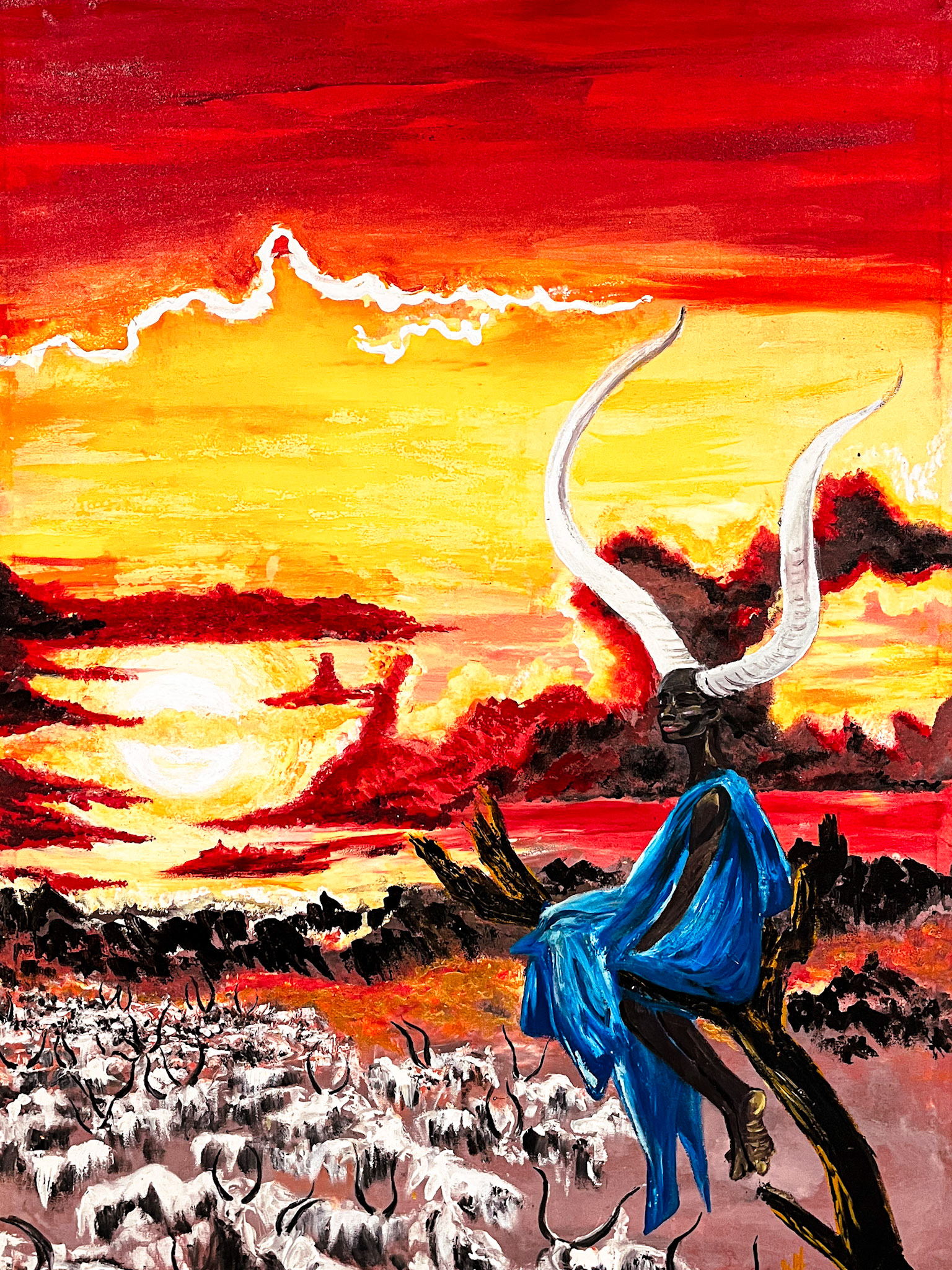 The Herd Woman by Klaus Vicy | $800.00