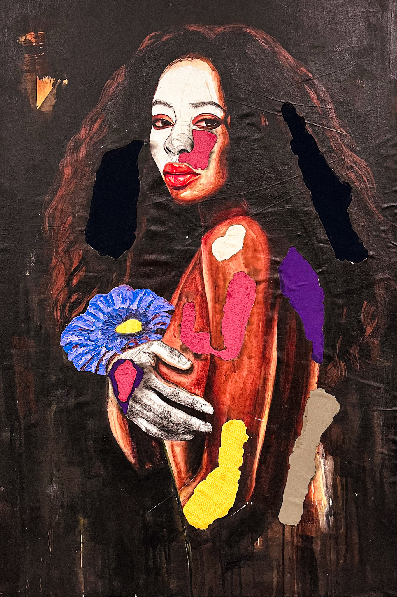 Purple Sunflower by Kweku Rik | $700.00