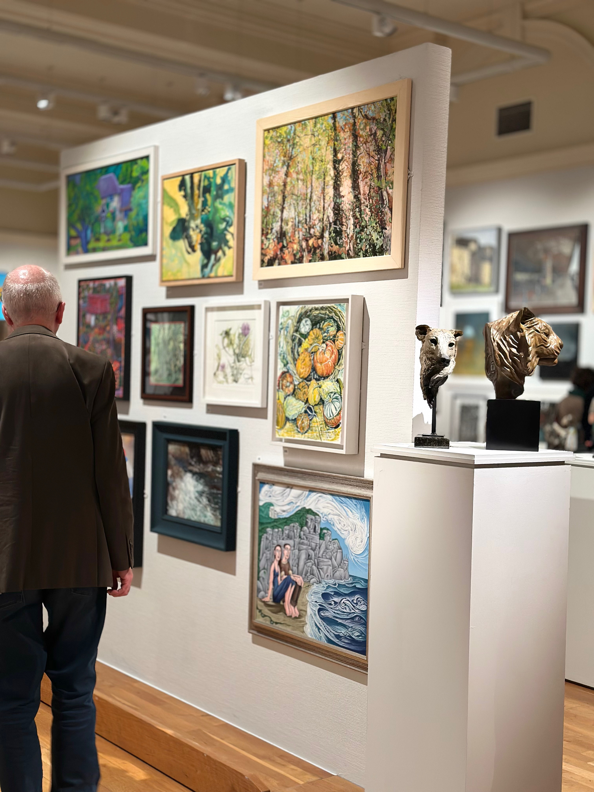 Bath Society of Artists Open — mixed media display at Victoria Art Gallery