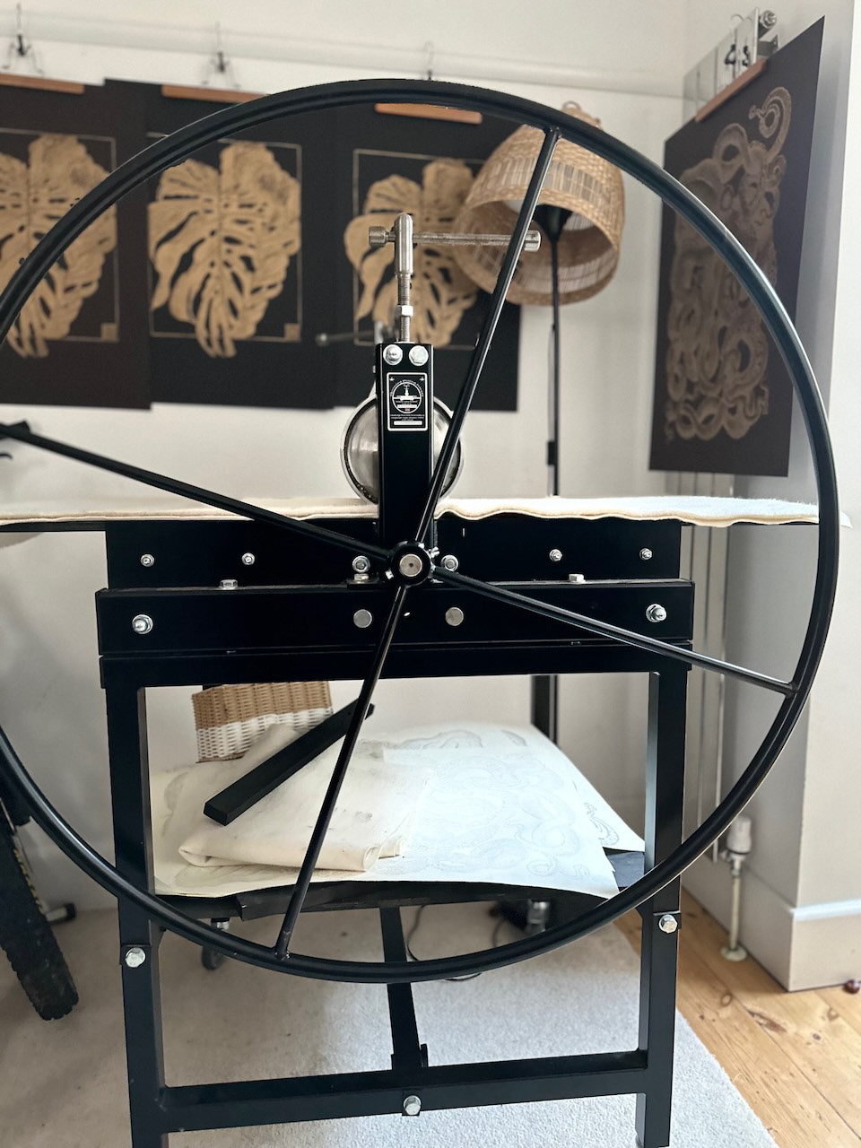 Place for printing - Gunning Etching Press