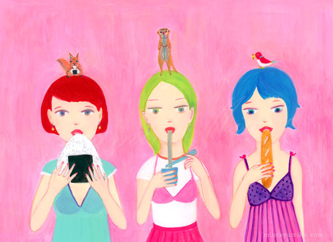 炭水化物ラバーズ この絵と合わせて立体を制作しました