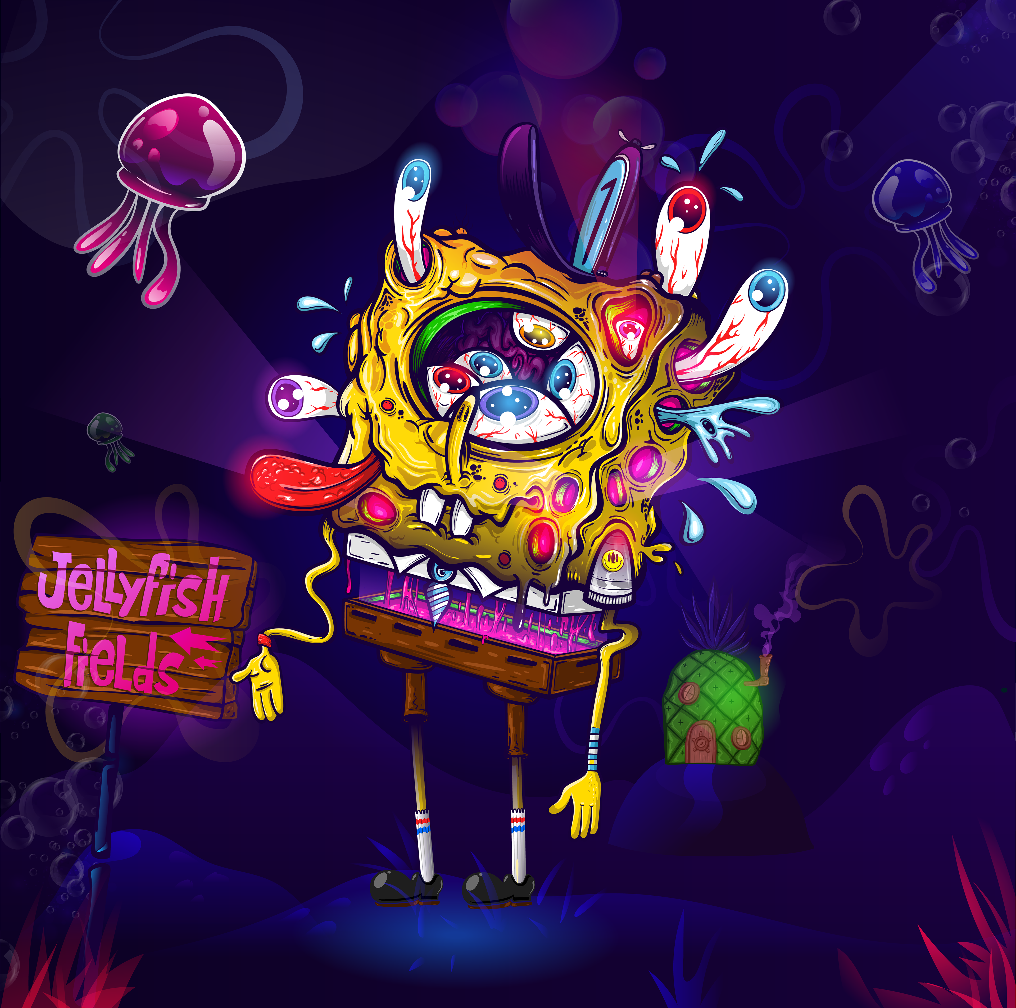 ArtStation - Jellyfish  SpongeBob SquarePants: Dynamic Duo