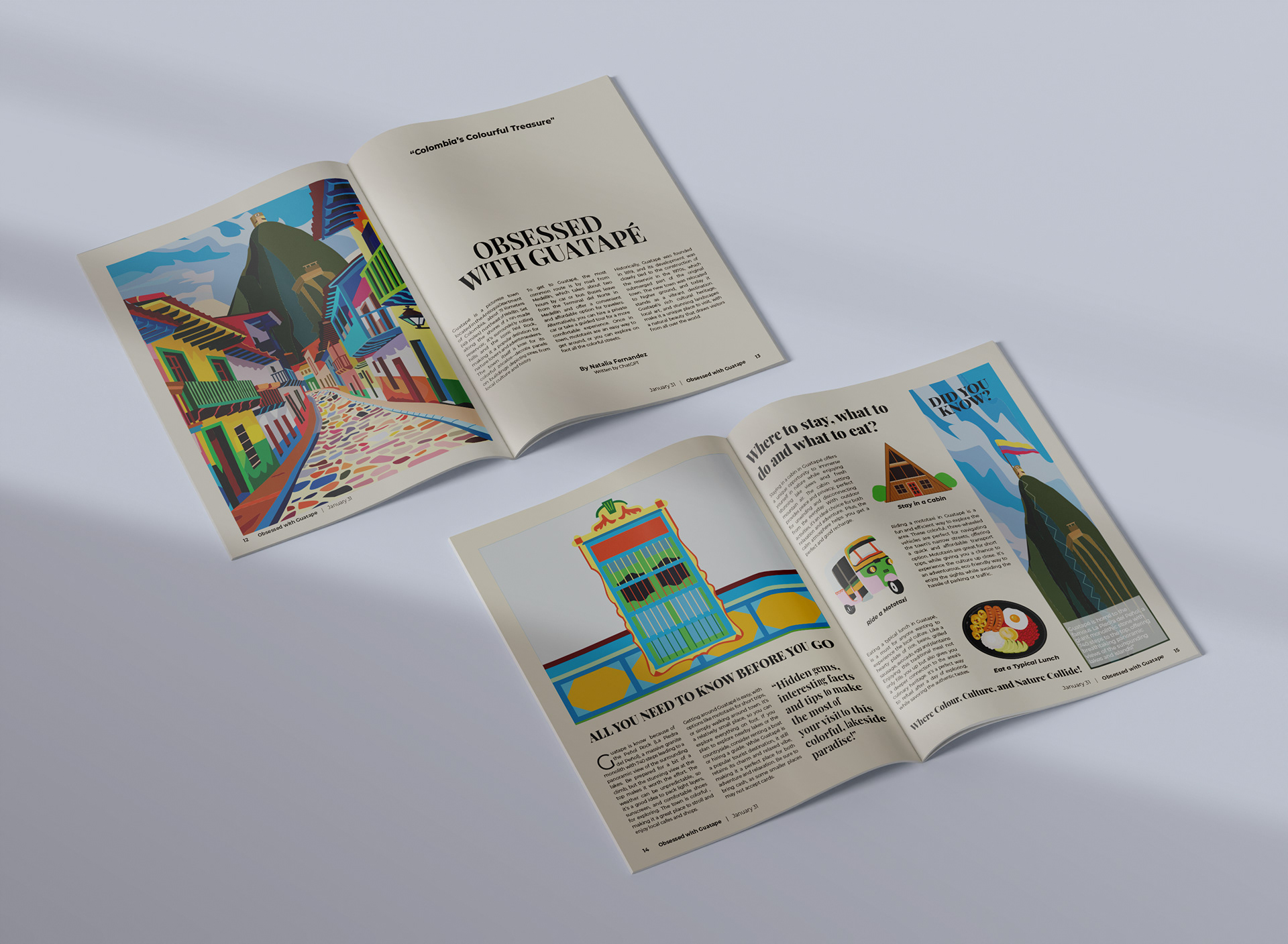 Both Magazine Spreads MockUp