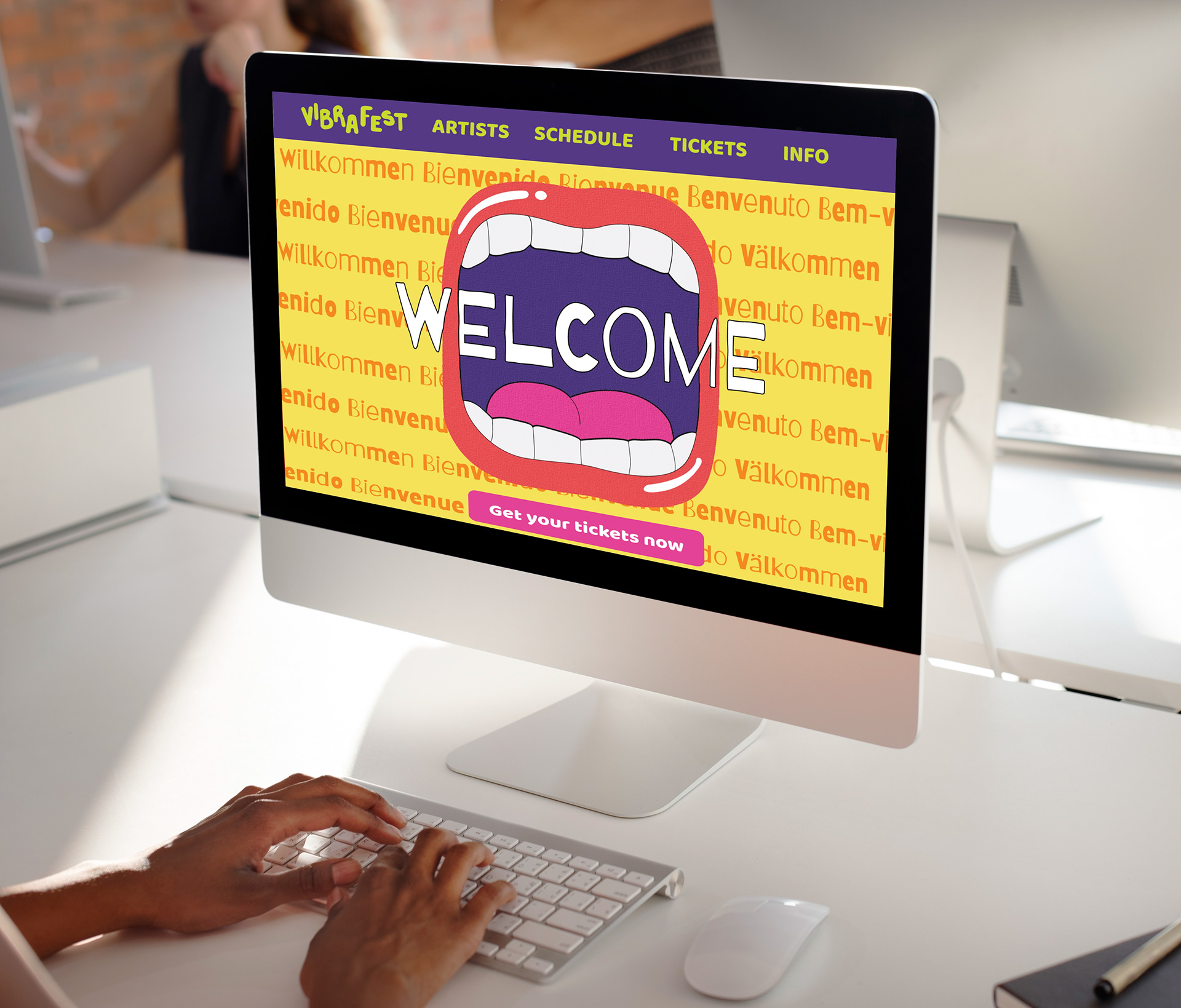 Macbook Festival Website Mockup