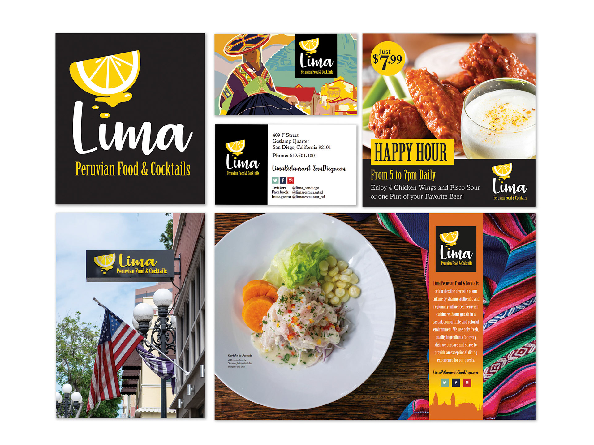 Lima Restaurant Identity & Advertising