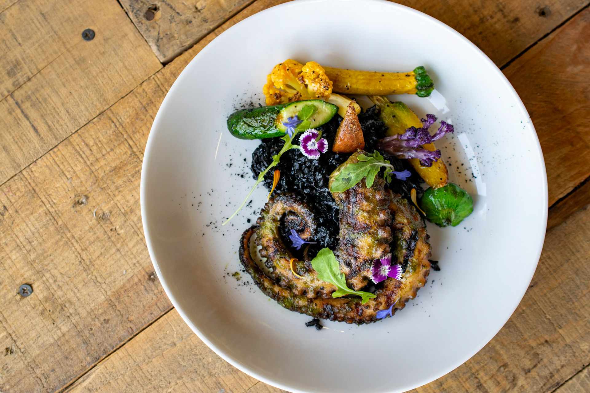 Grilled octopus at Restaurante Raices, Rosarito Beach, Mexico