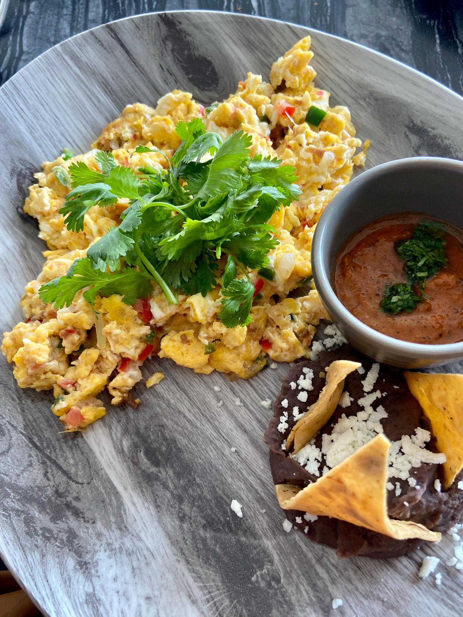 Eggs with machaca, Balcón de Zocalo, Mexico City, Mexico