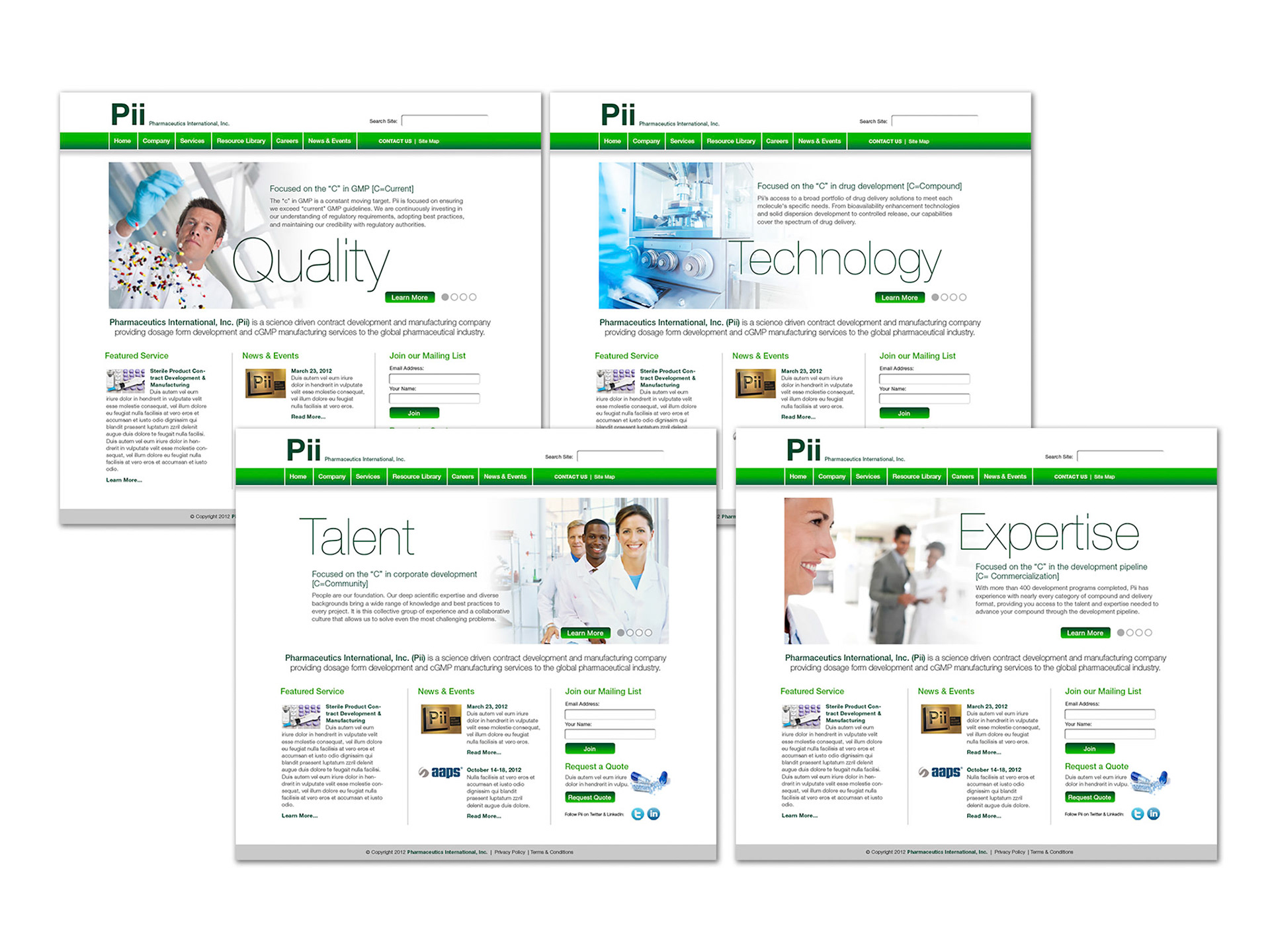 Website for Pharmaceuticals International, Inc.