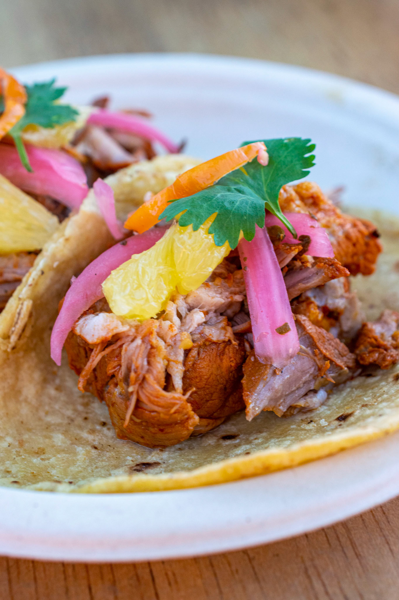 Cochinita pibil taco at Mujeres Brewhouse, San Diego, California