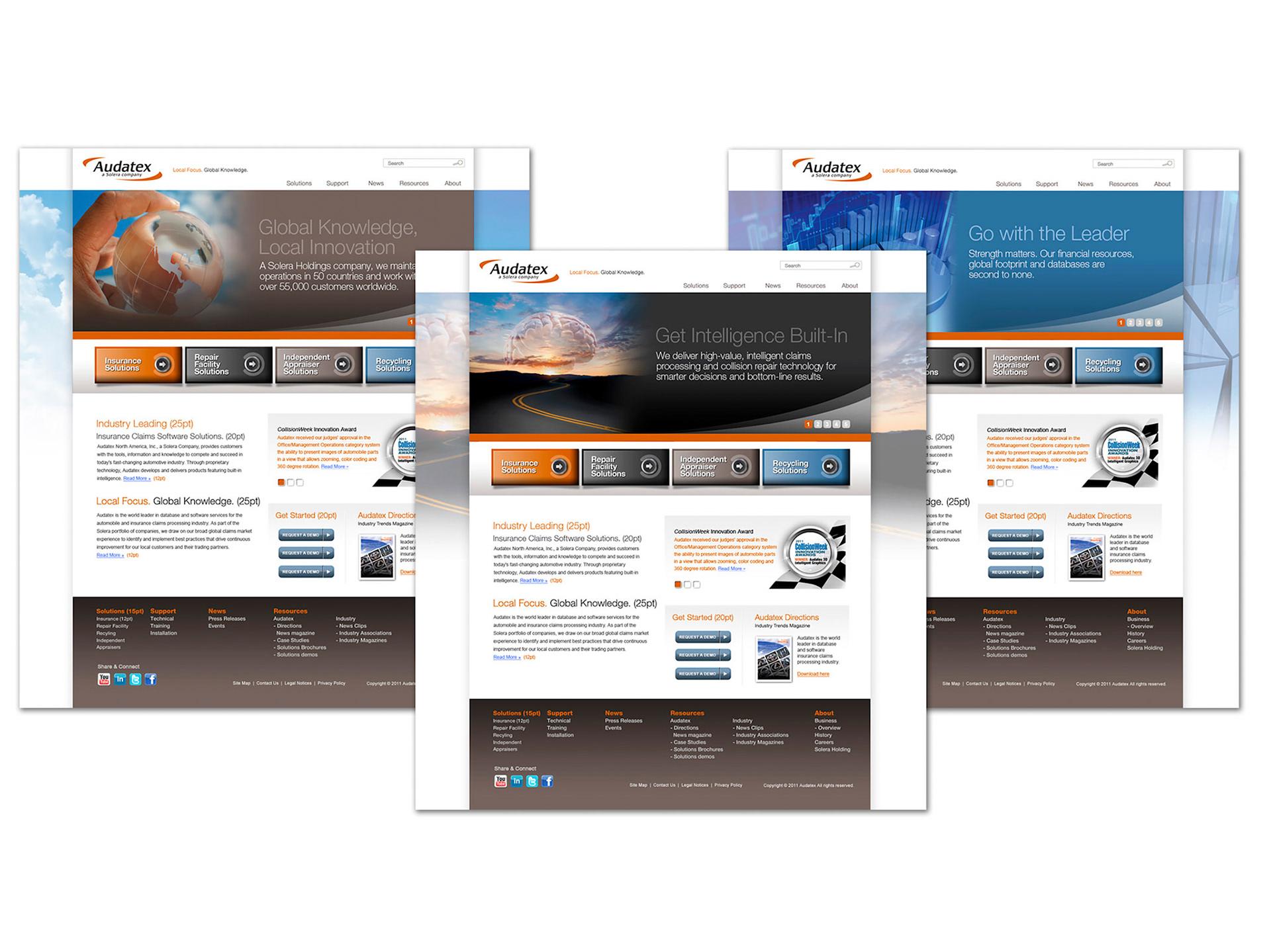 Website for Audatex International