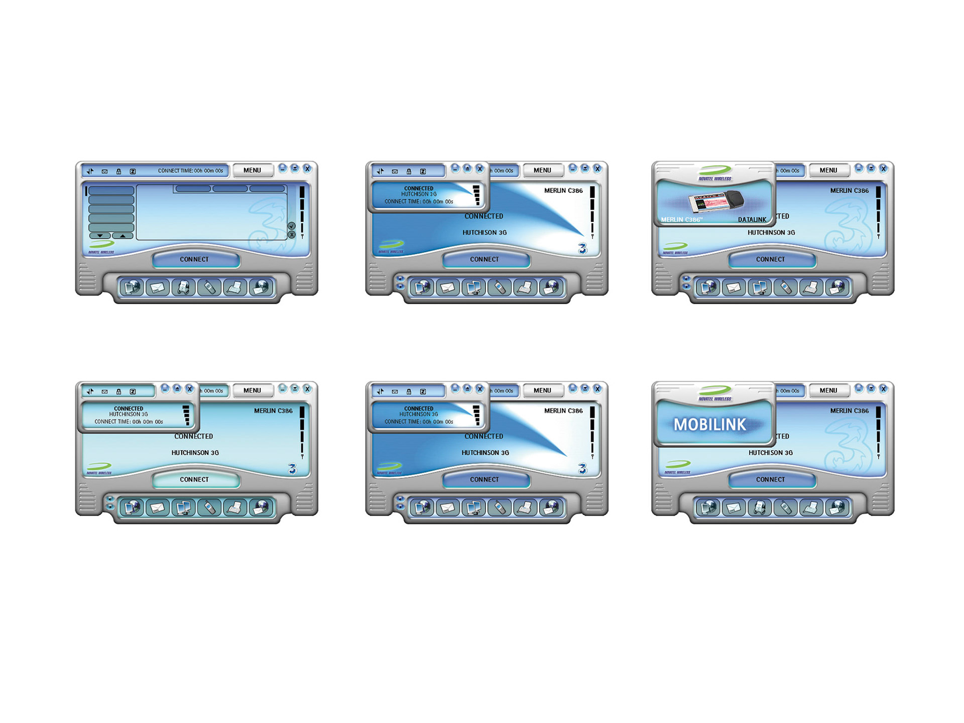 UI Screen Design for Novatel Wireless