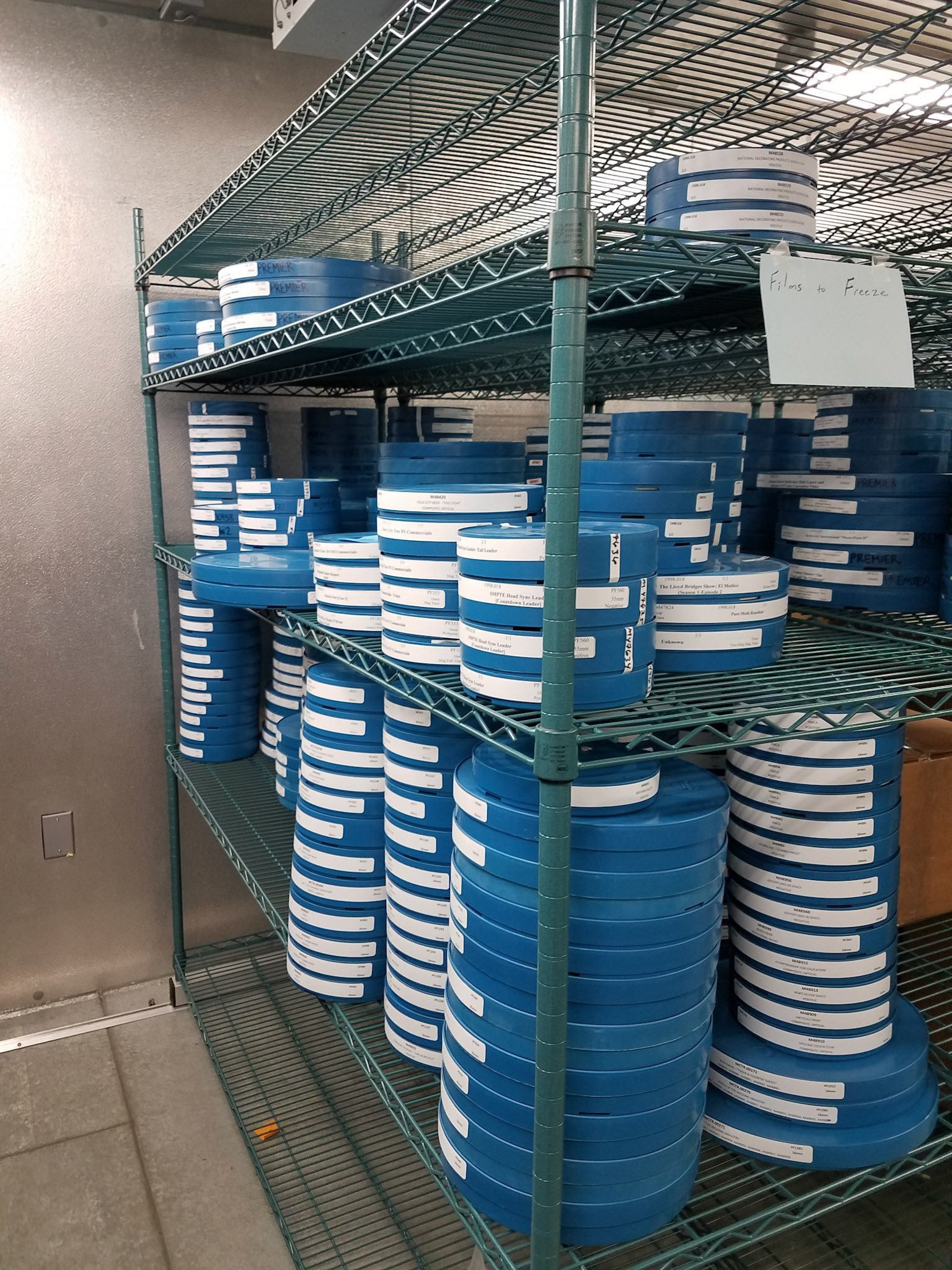 films stored in cooler 40F 35H
