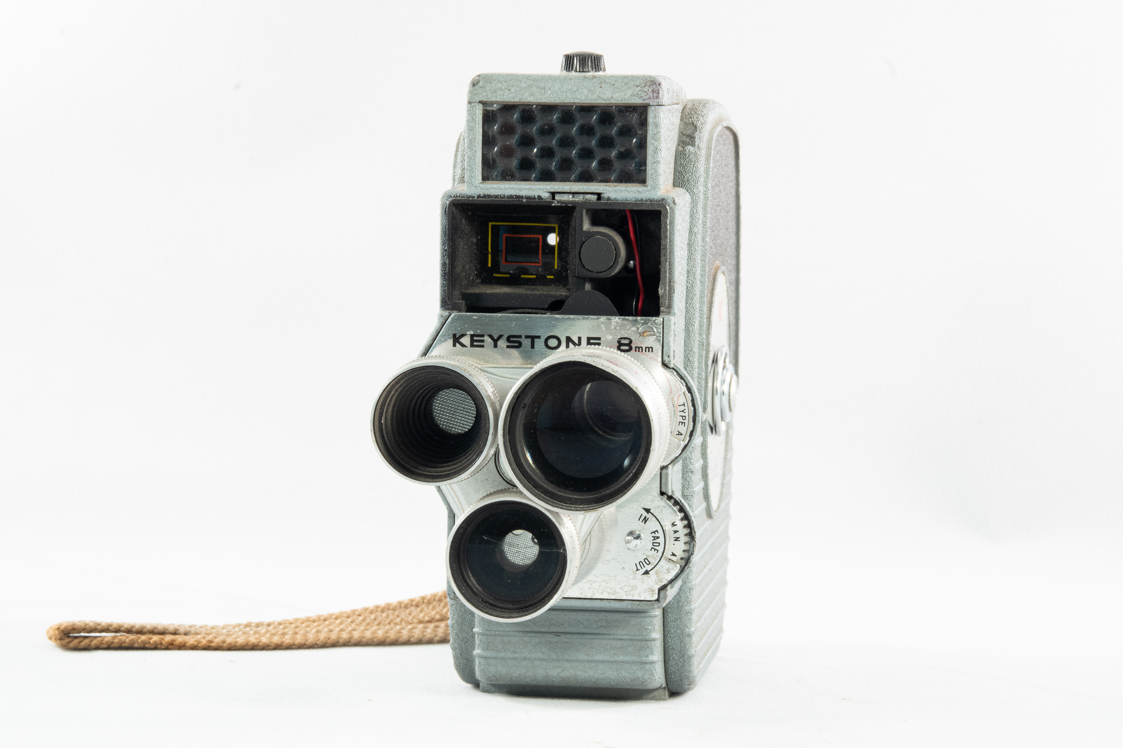 Missing the logo on the front, but mechanism still winds and works.