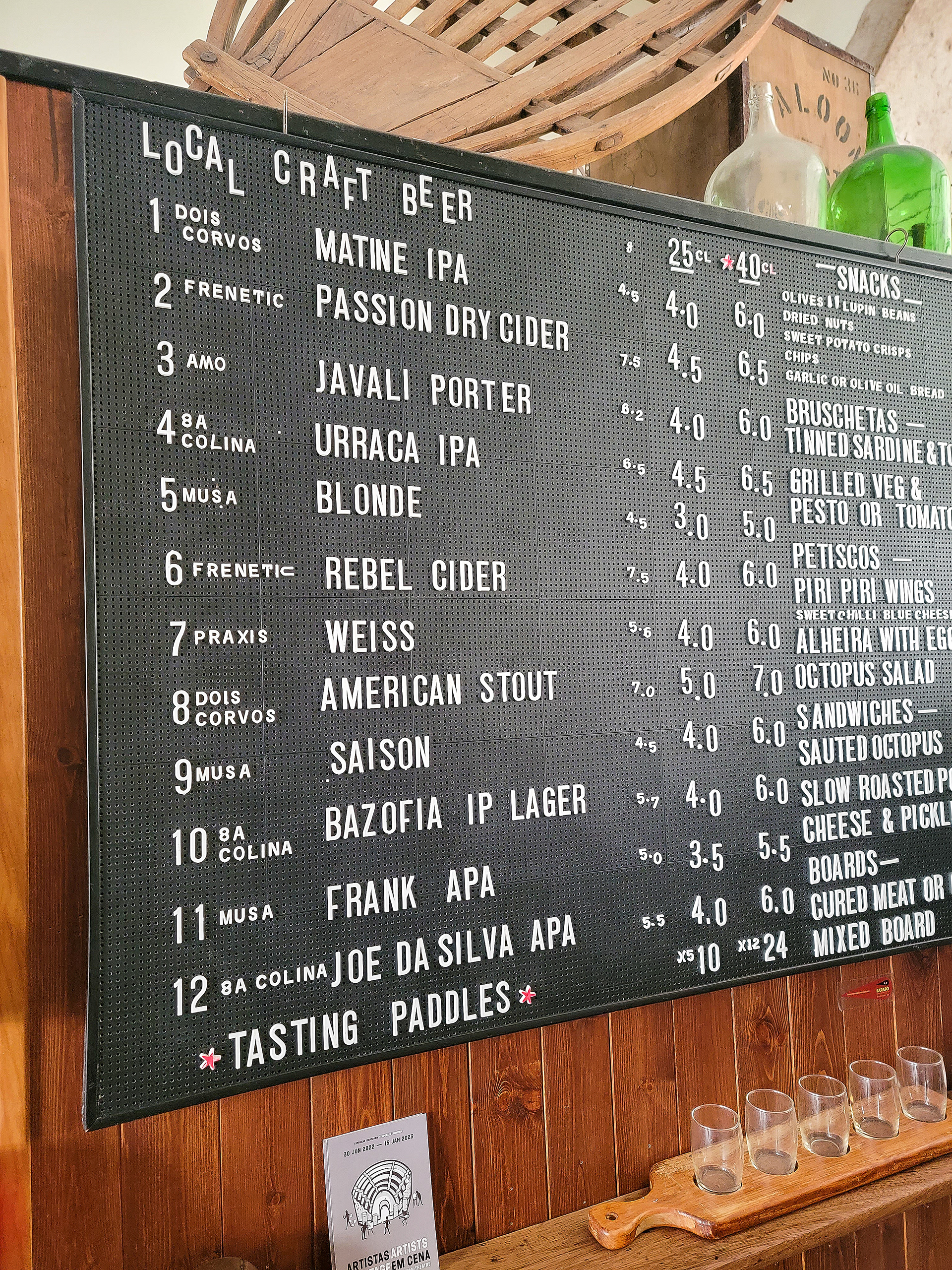 Menu At Crafty Corner