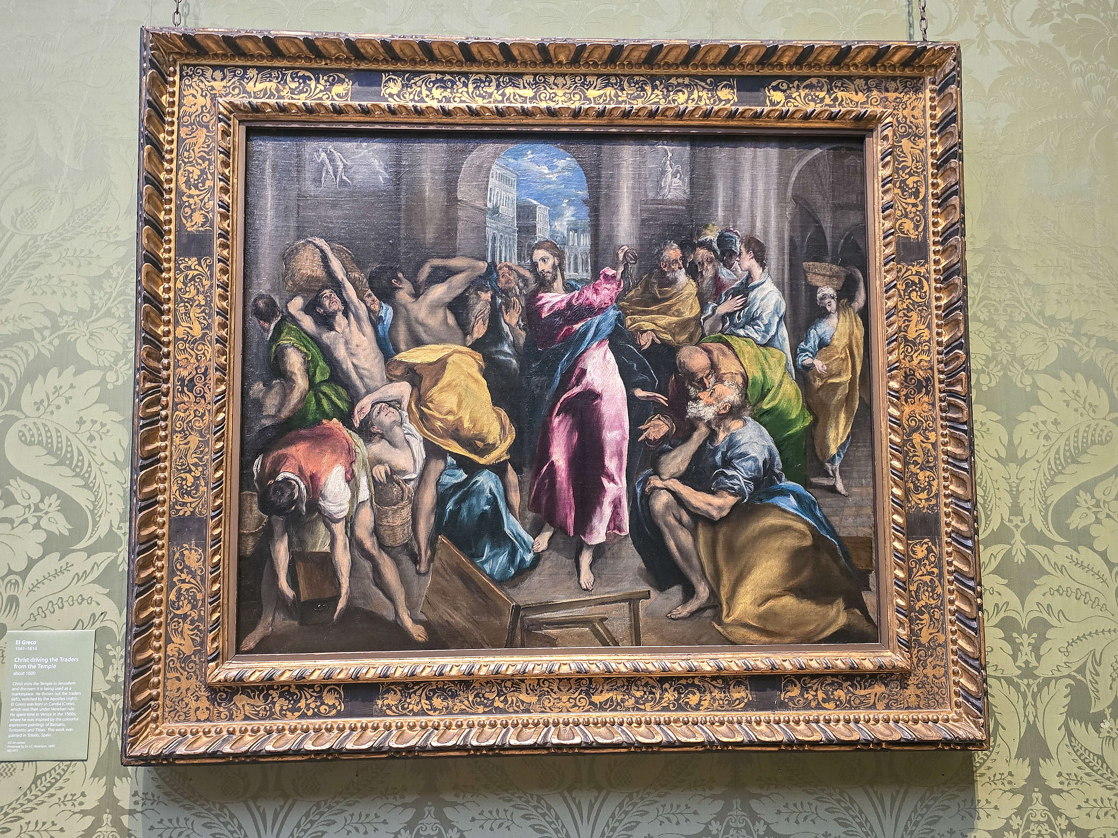 Christ Driving the Traders from the Temple - El Greco 1600