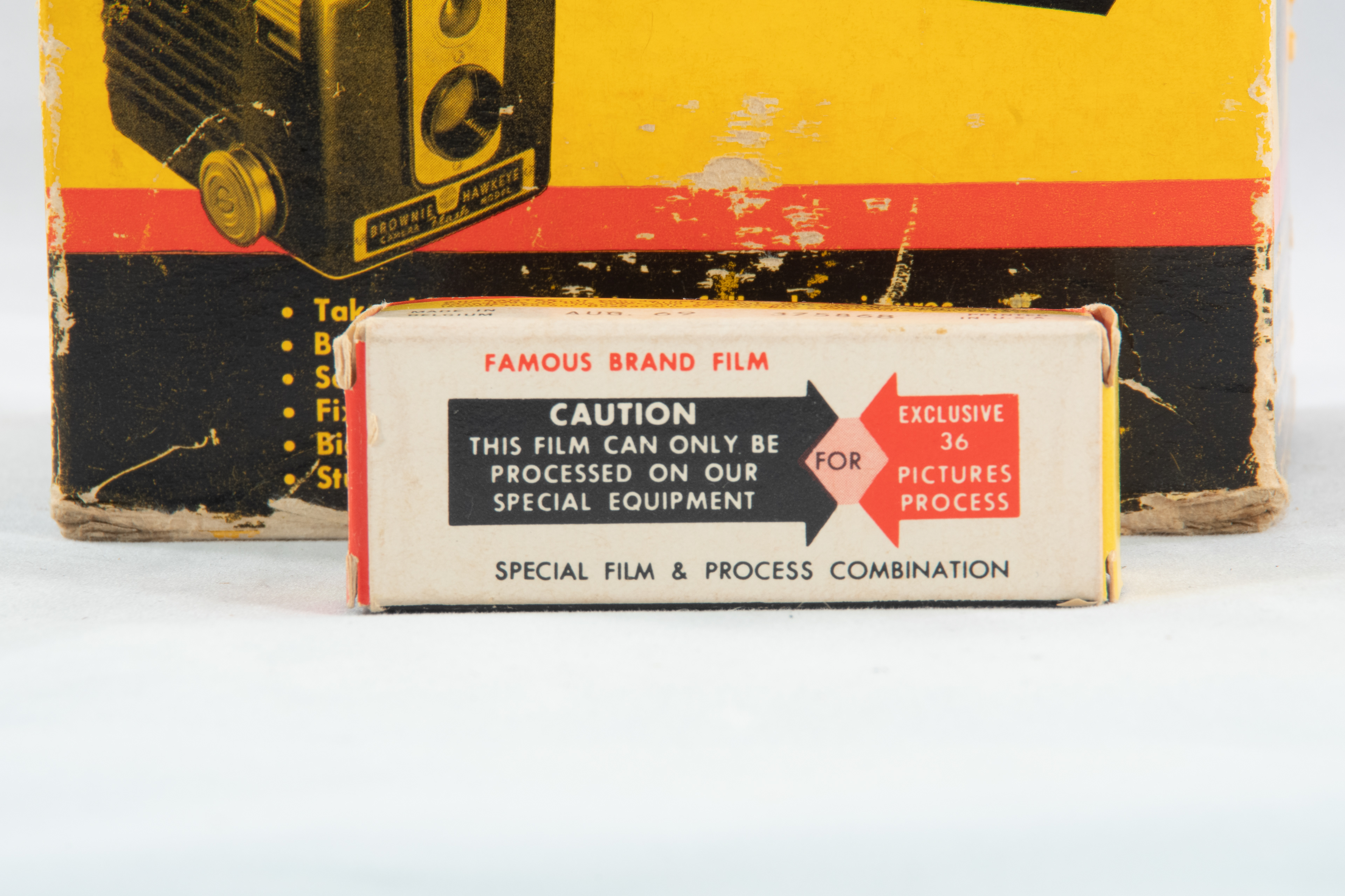 Roll of unexposed film, dated 1969. 