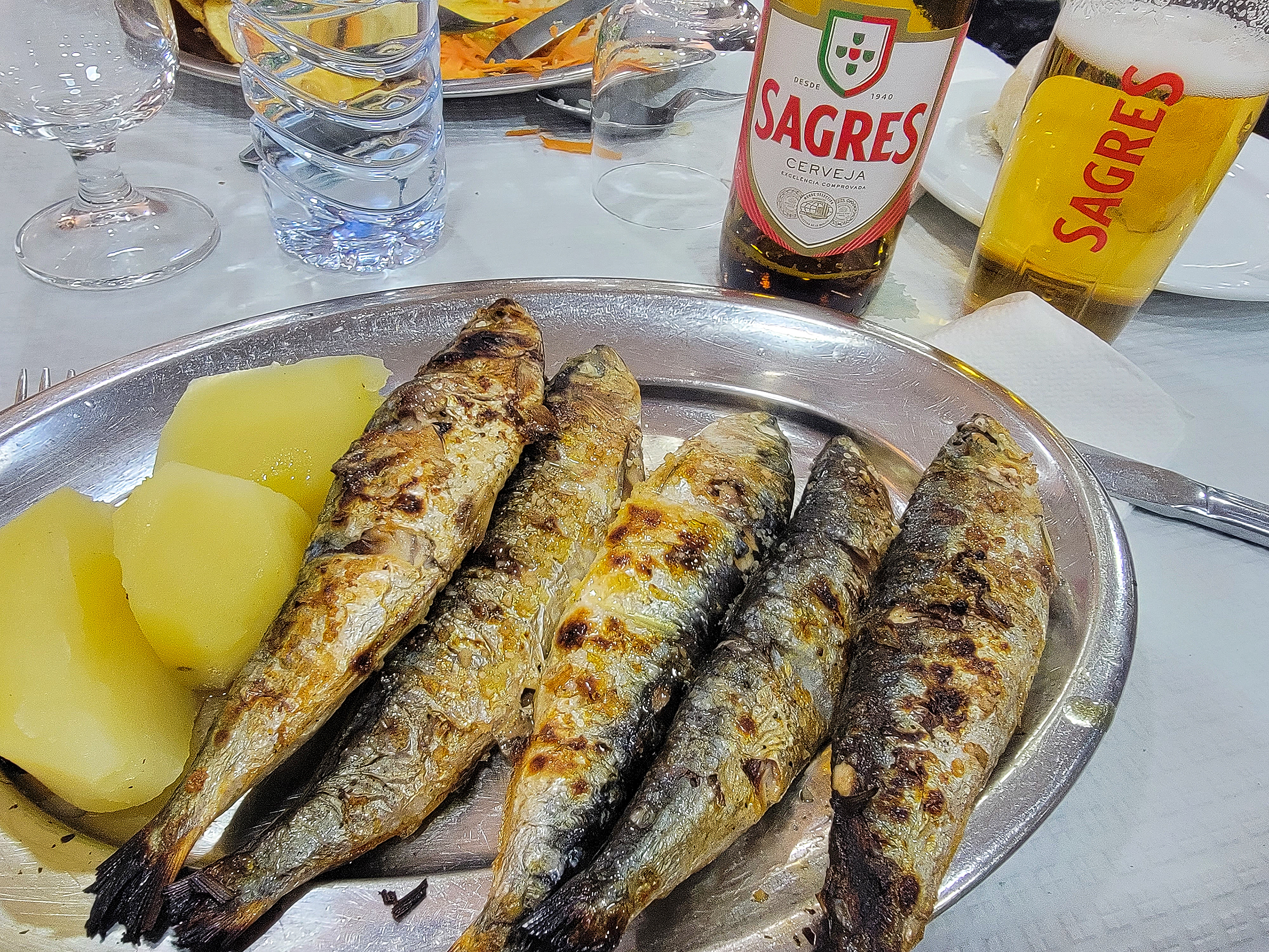 Grilled Sardines At A Little Hole In The Wall Place.  GREAT!
