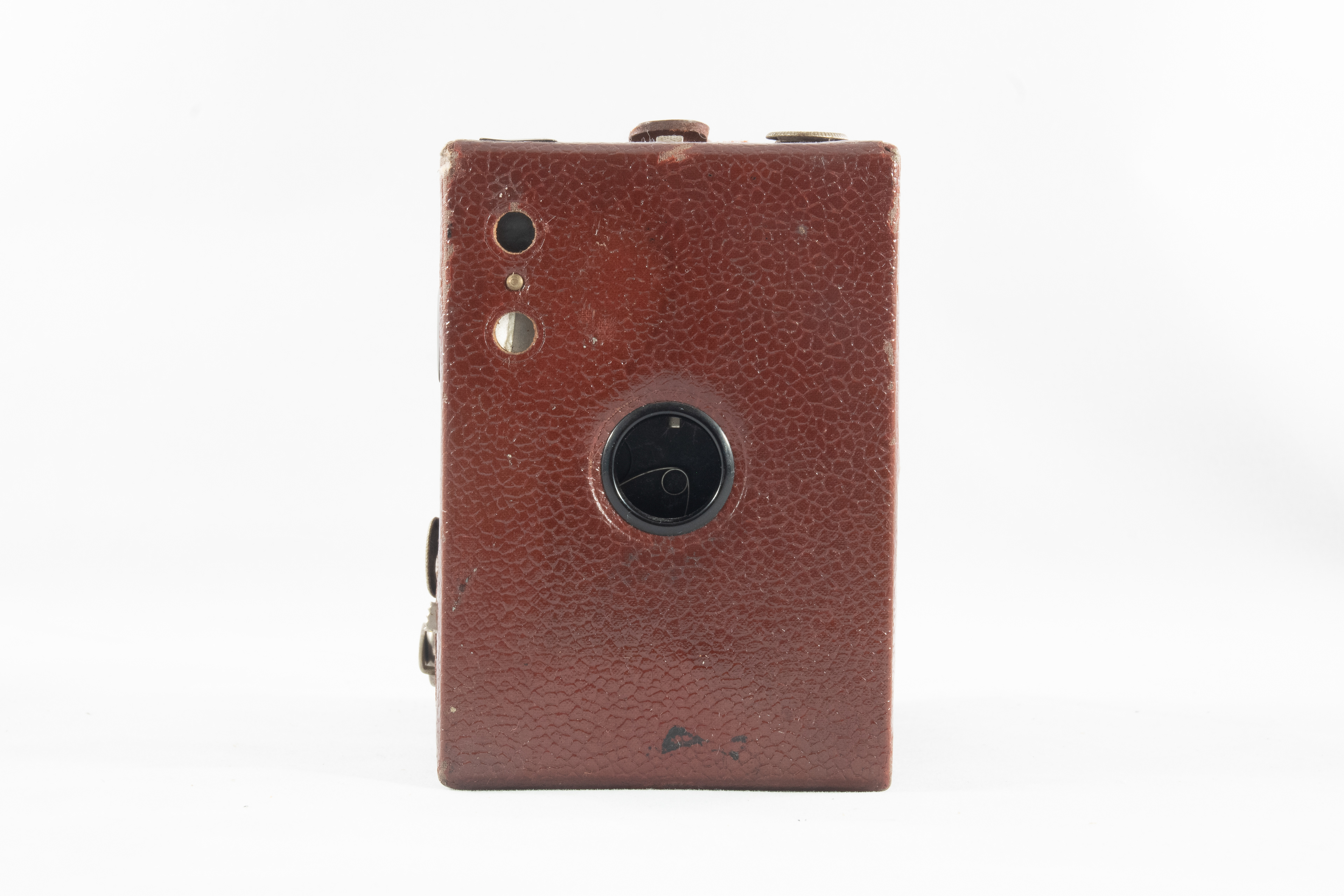 Maroon Standard Grain Pattern - Dual Viewfinders for portrait and landscape shooting.