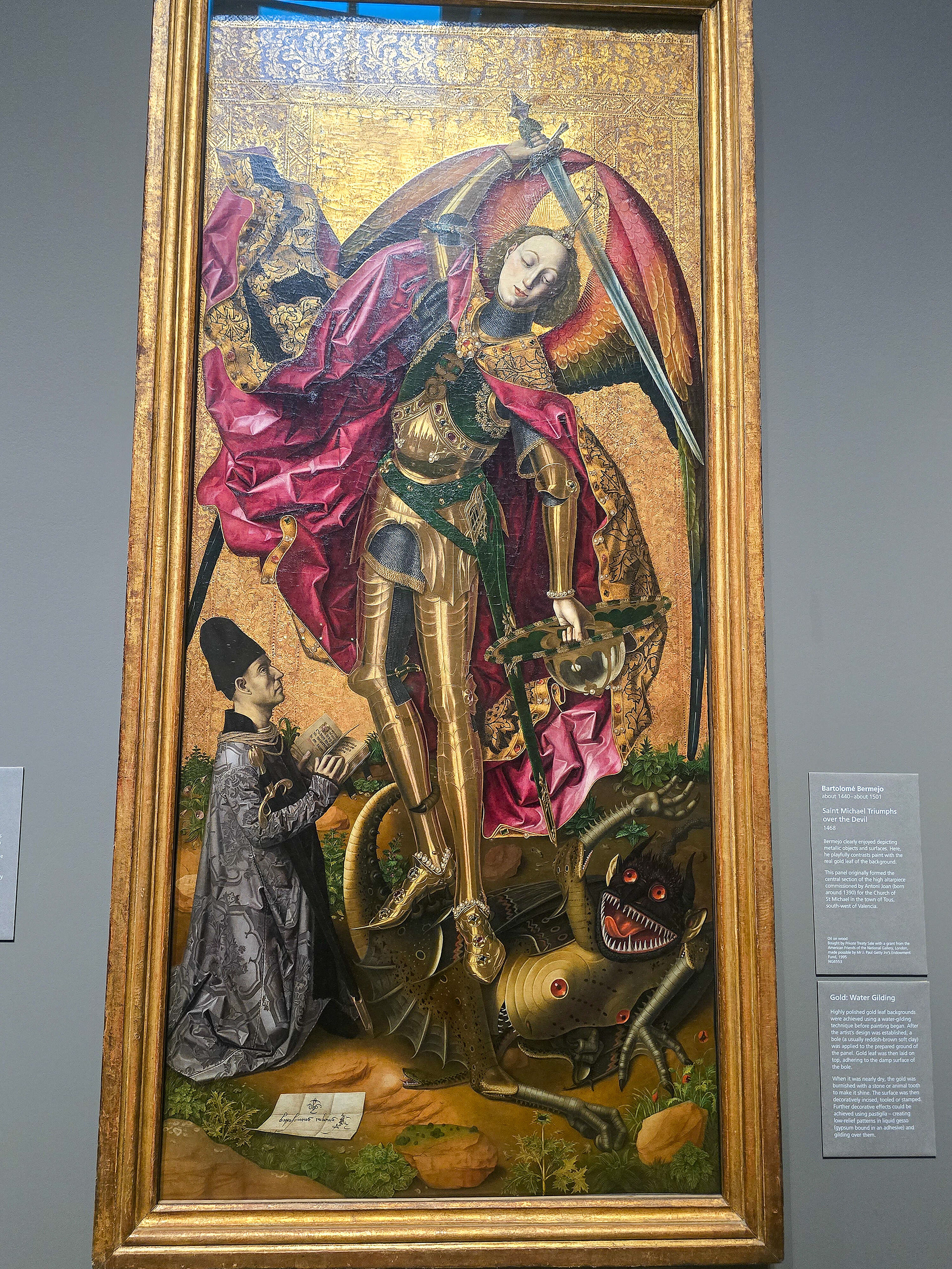 Saint Michael Triumphs over the Devil - Bartolome Barmejo - 1468