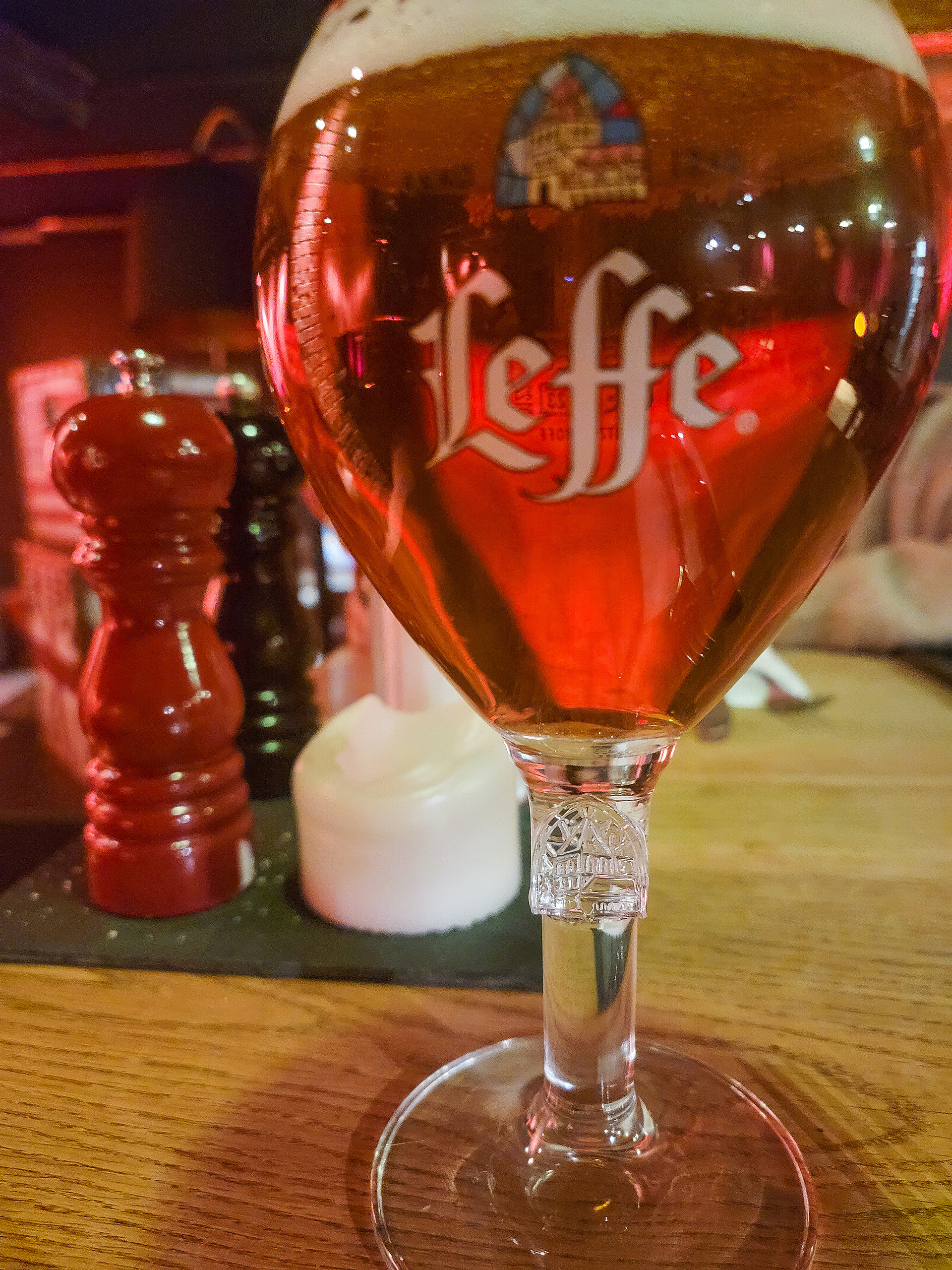 A Leffe Draught In Belgium During Our Layover