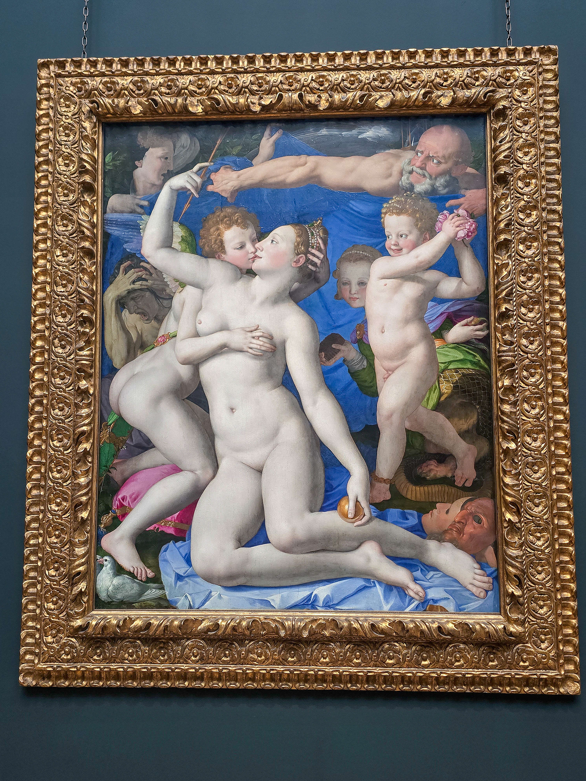 An Allegory with Venus and Cupid - Bronzino - 1545