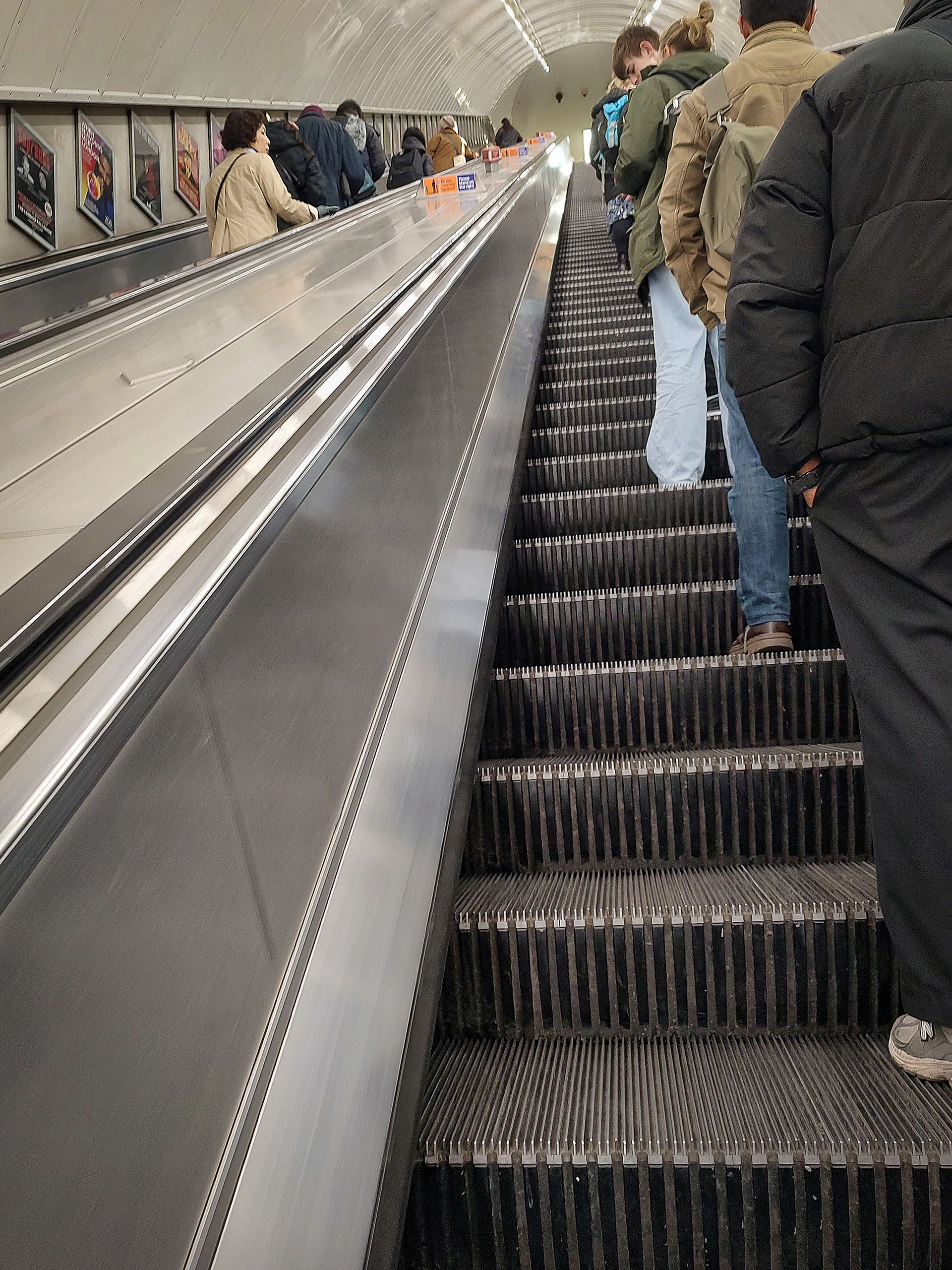 Lots of escalators.  Many of the stations are WAAAY underground.